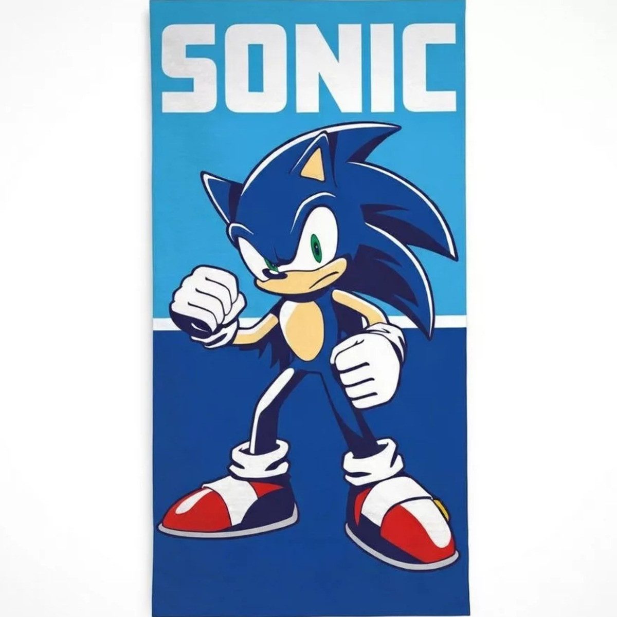 Sonic Badetücher Sonic Ready to Run Strandtuch 70x140, 100% Polyester (1-St)