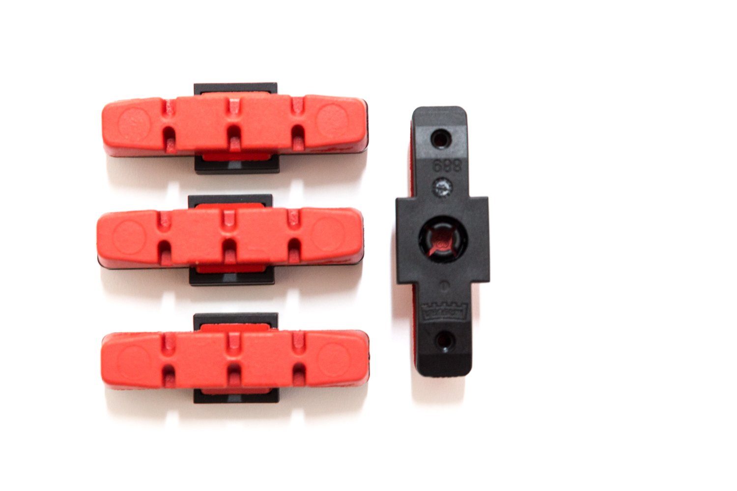 Magura Bremsbelag 4 x MAGURA Bremsbelag hydraulische Felgenbremse HS11 22 24 33 66 rot