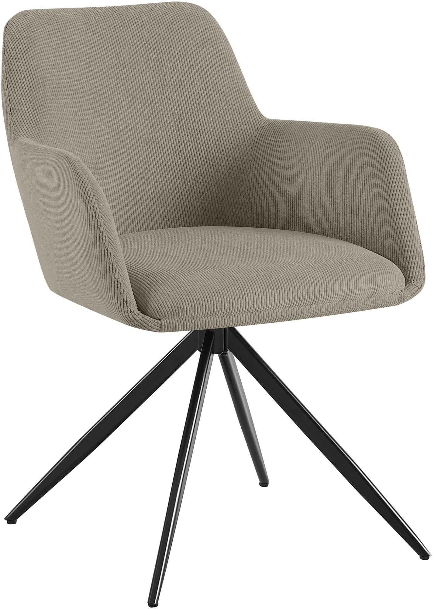 CLP Esszimmerstuhl Olema, mit Cordbezug, schwenkbarer Polsterstuhl günstig online kaufen