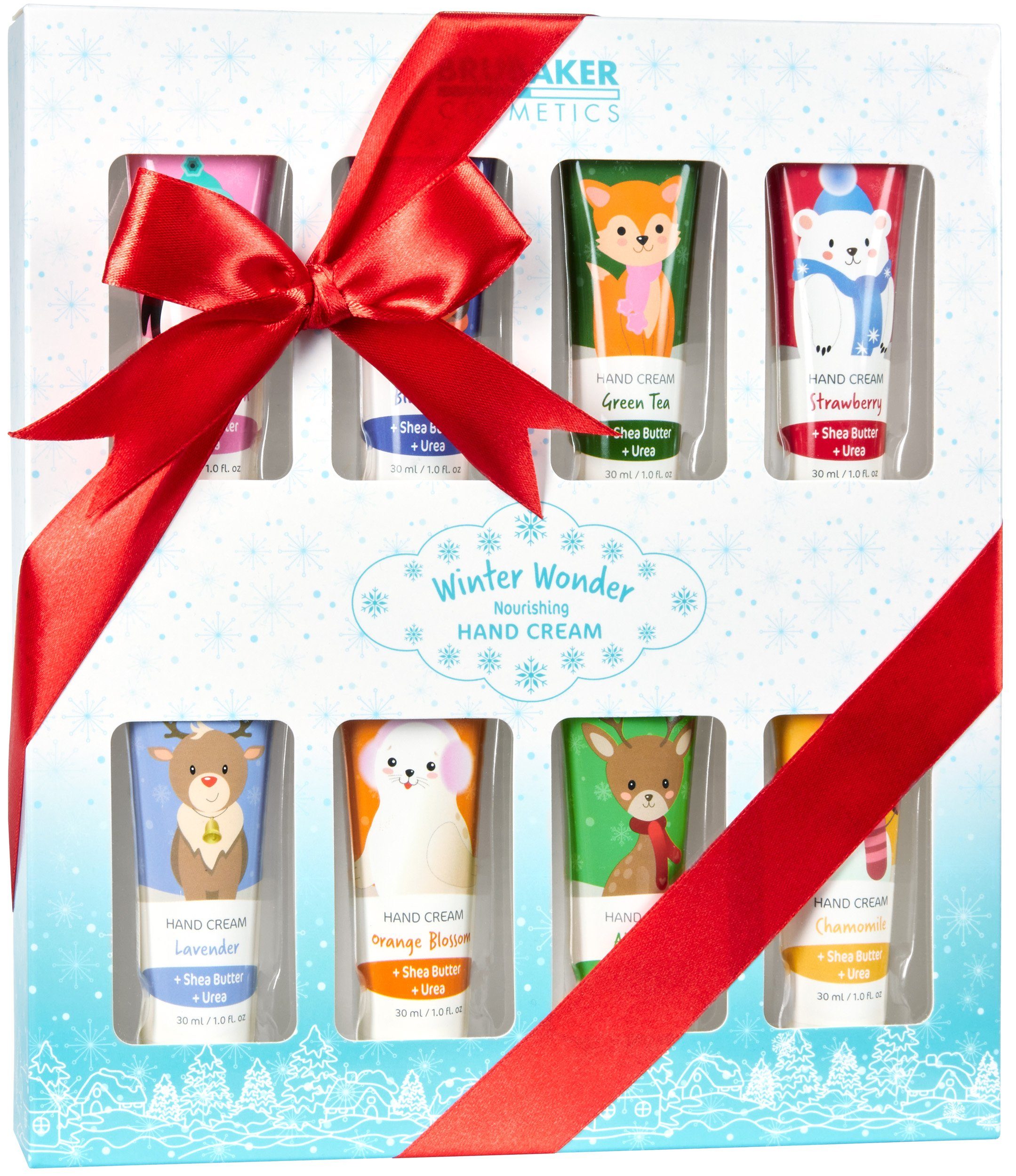 für Urea Weihnachten Frauen Handpflegecreme feuchtigkeitsspendende Edition und Wonderland Männer, Geschenkset Winter Geschenk mit Handpflege Pflegecreme und Set BRUBAKER Handcreme Sheabutter 8-tlg.,