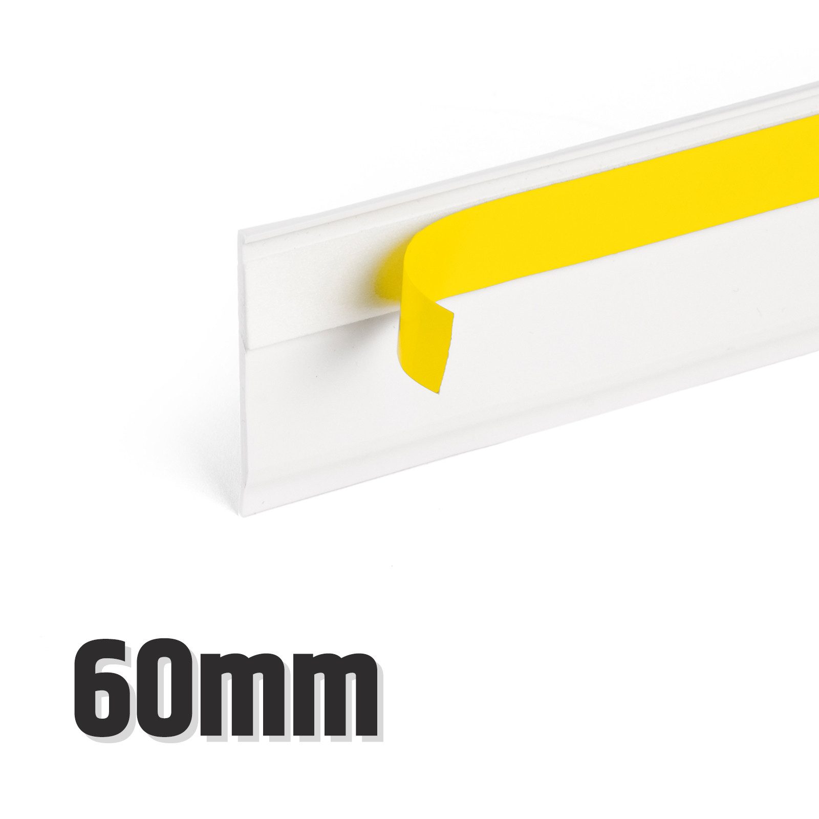 DQ-PP Sockelleiste DQ-PP FENSTERLEISTE MIT LIPPE, 25m, 1,5mm, 30-70mm, Abschlussleisten, Flachleisten, 30mm, 40mm, 50mm, 60mm, 70mm, Stärke 1,5mm, Weiss