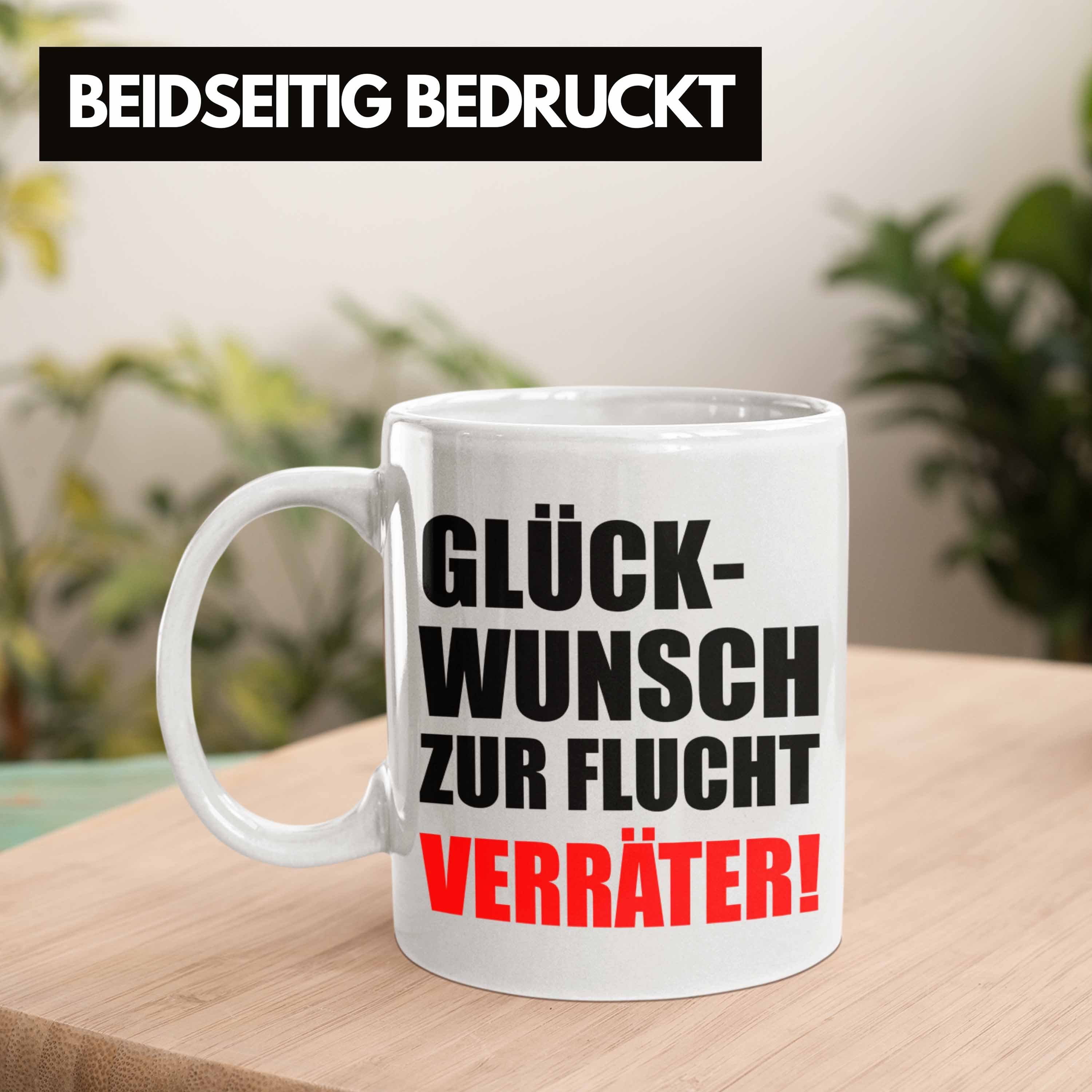 Kollegin Lustig Kollege Jobwechsel Weiss Kaffeetasse Glückwunsch Trendation Abschiedsgeschenk Trendation Flucht Zur Tasse Geschenk Sprüche -