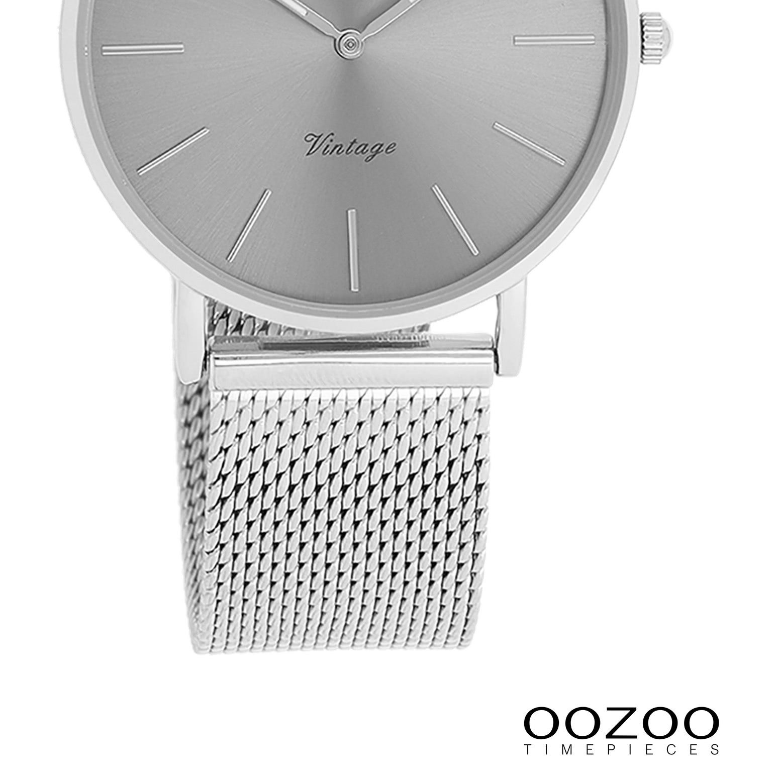 OOZOO Quarzuhr Oozoo Damen Armbanduhr Timepieces Analog, (Analoguhr), Damenuhr rund, mittel (ca. 32mm) Metallarmband, Fashion-Style