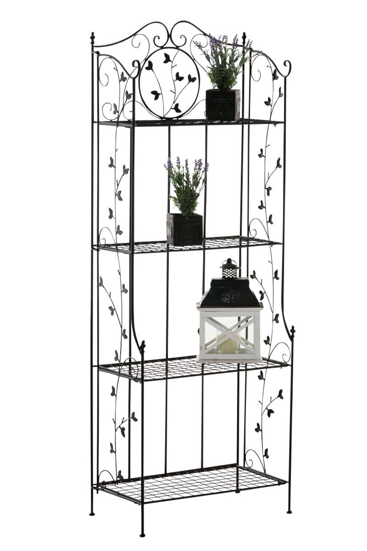 Pflanzenregal, xT): Aaron 33 cm - x 4-stöckiges mit 60 x - den Maßen TPFGarden Pflanzenständer Blumenständer - Pflanzengestell, Blumenregal Standregal schwarz (HxB 158