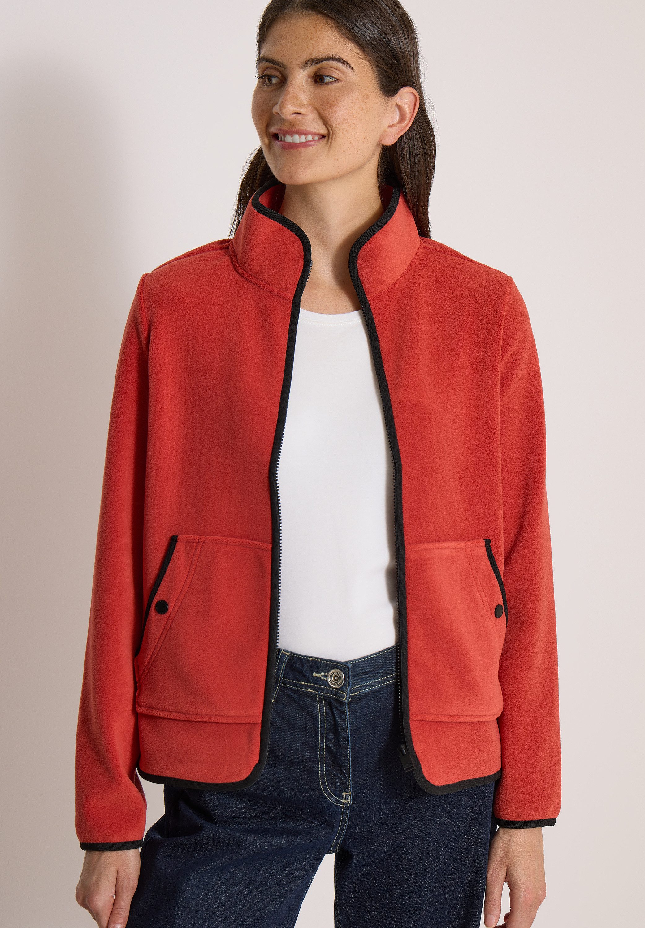 CECIL Sweatjacke mit Kängurutasche
