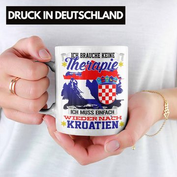 Trendation Tasse Kroatien Urlaub Tasse Geschenk Ich Brauche Keine Therapie Dubrovnik Sp