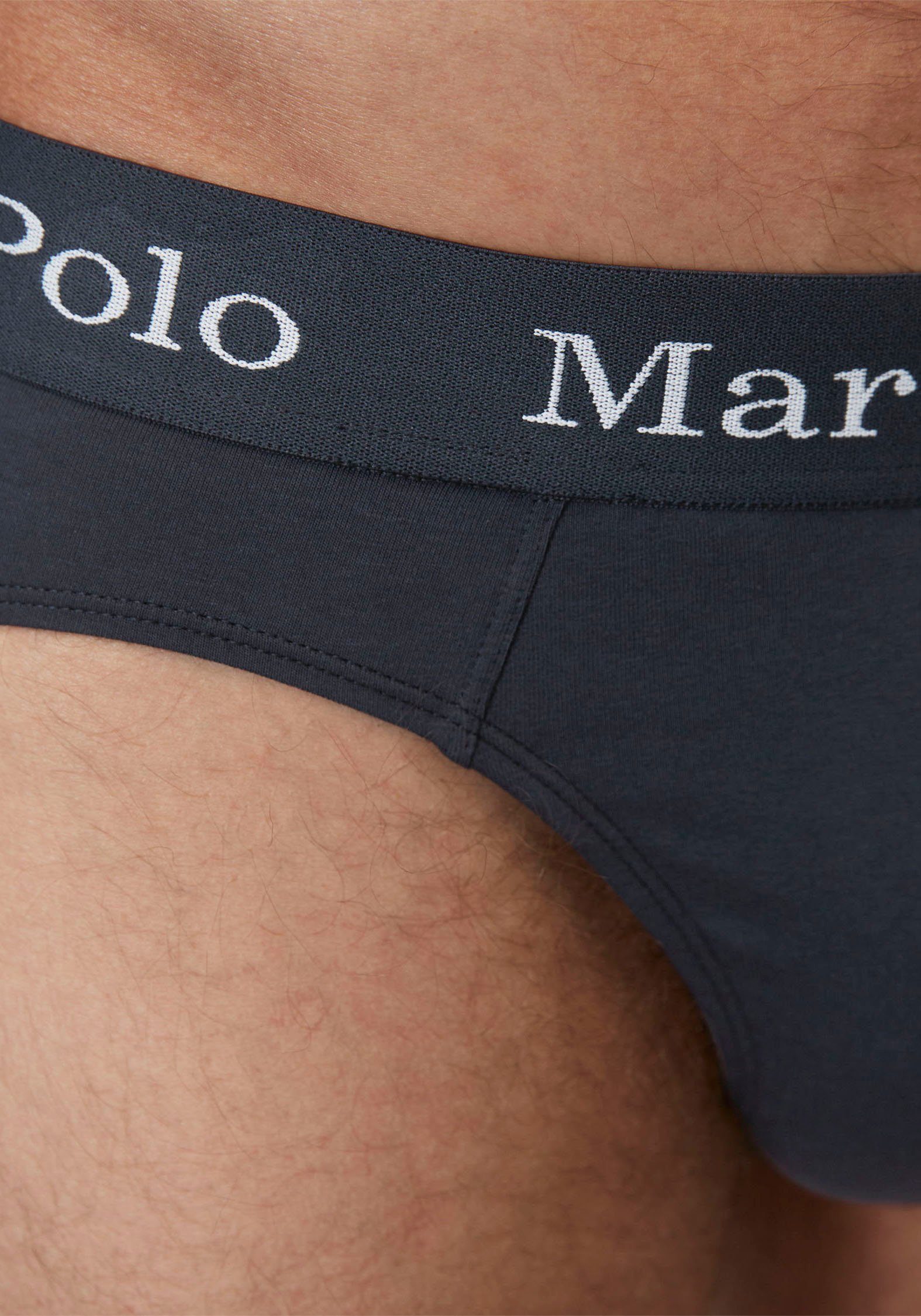 Softe Marc Qualität dark Elements 3-St) Jersey O'Polo navy Slip (Packung,