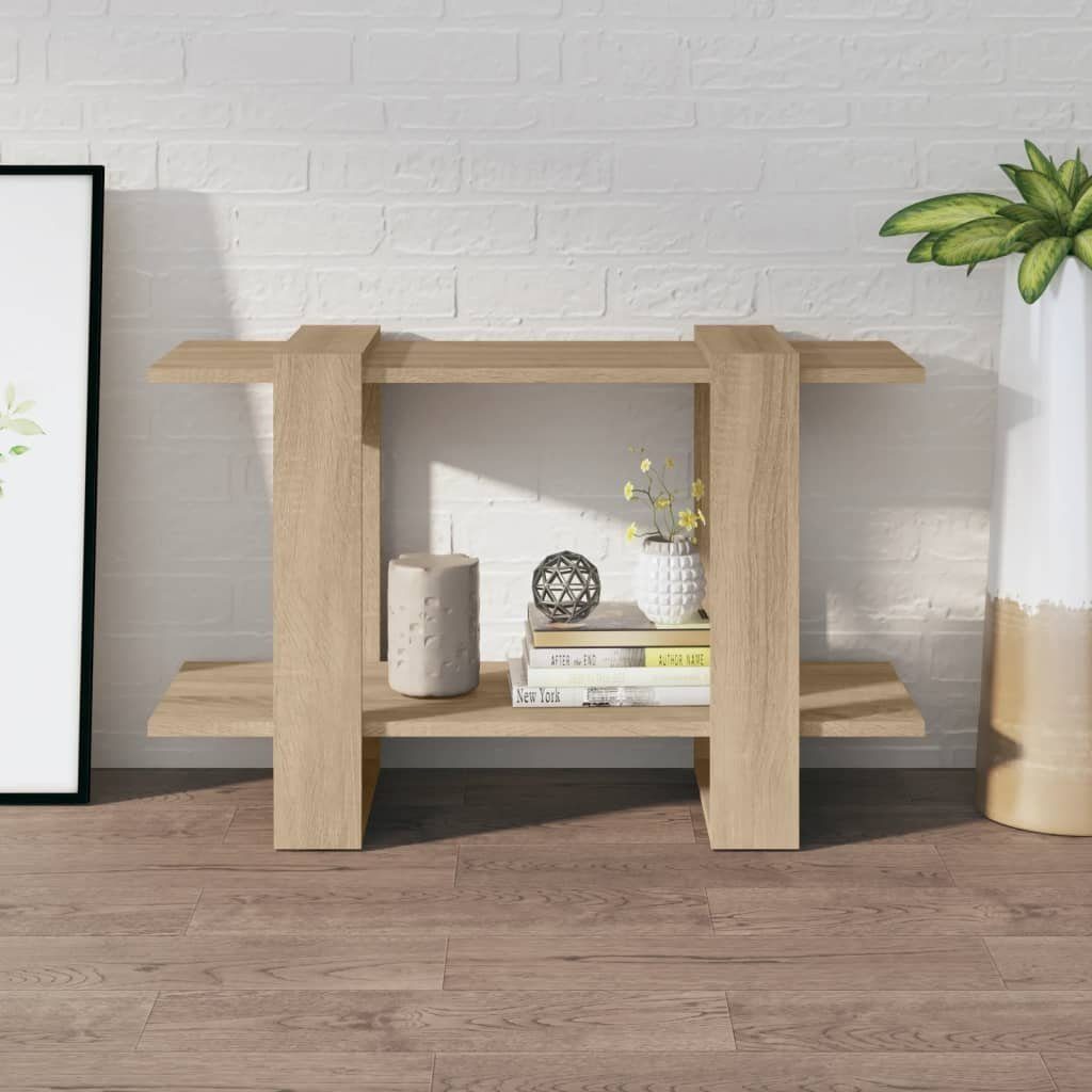 vidaXL Bücherregal Bücherregal/Raumteiler Sonoma-Eiche 80x30x51 cm, günstig online kaufen
