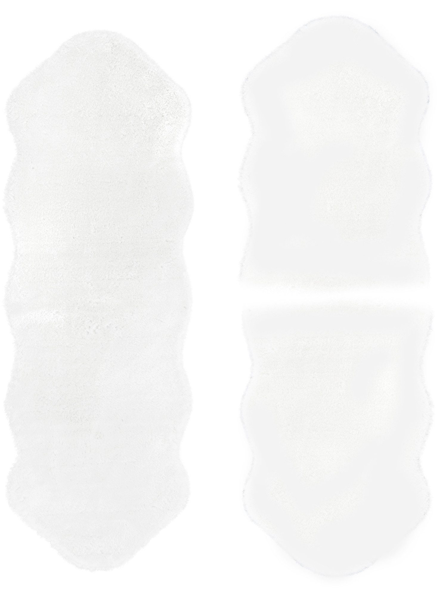 Andiamo Bettumrandung Bettvorleger Lamm Fellimitat, Höhe 20 mm, (3-tlg), Kunstfell, sehr weicher Flor, waschbar, Bettvorleger, Läufer-Set