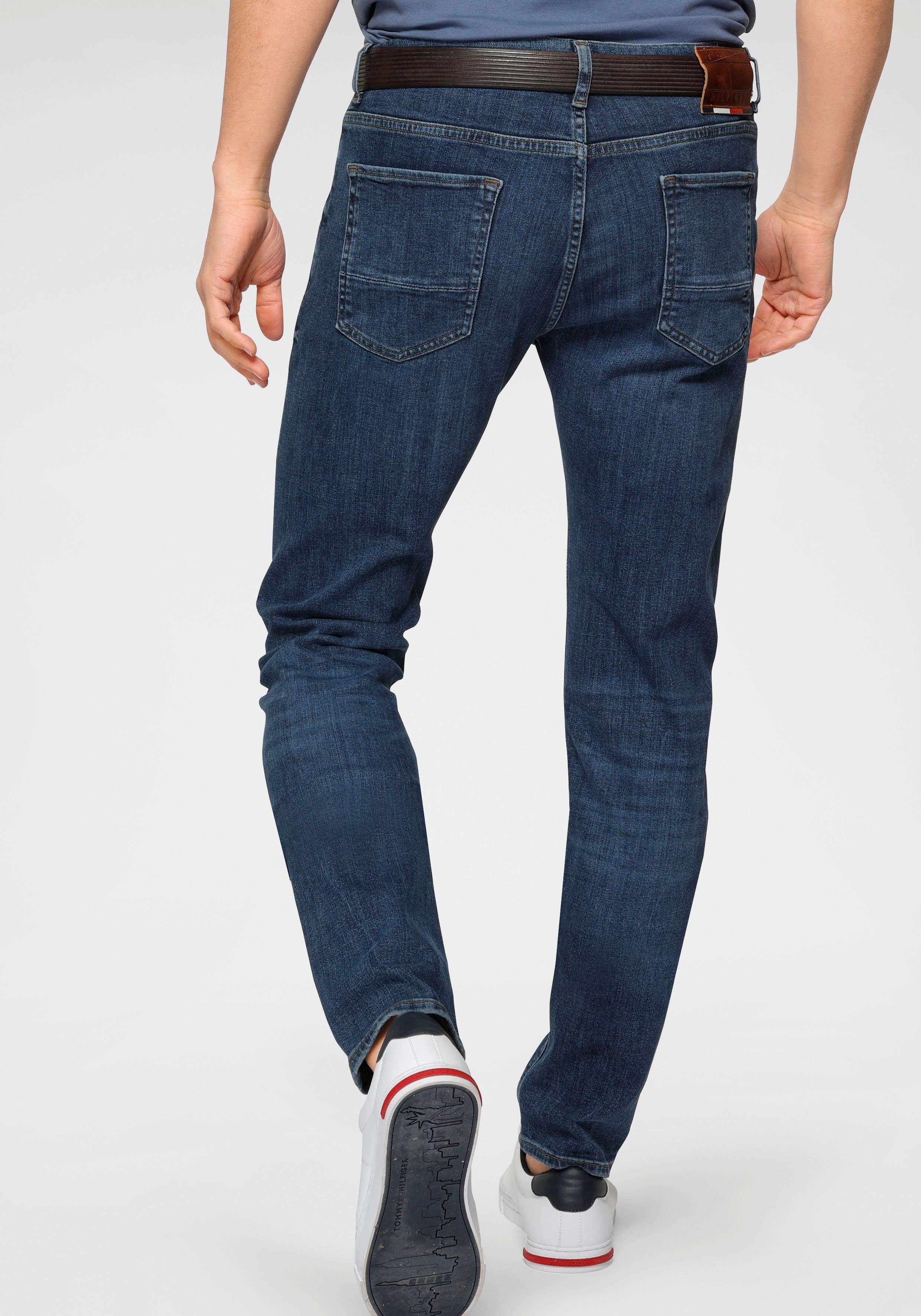 Hilfiger extra Stretch, Tommy Slim-fit-Jeans indigo mit bequem Bleecker oregon Baumwoll-Denim