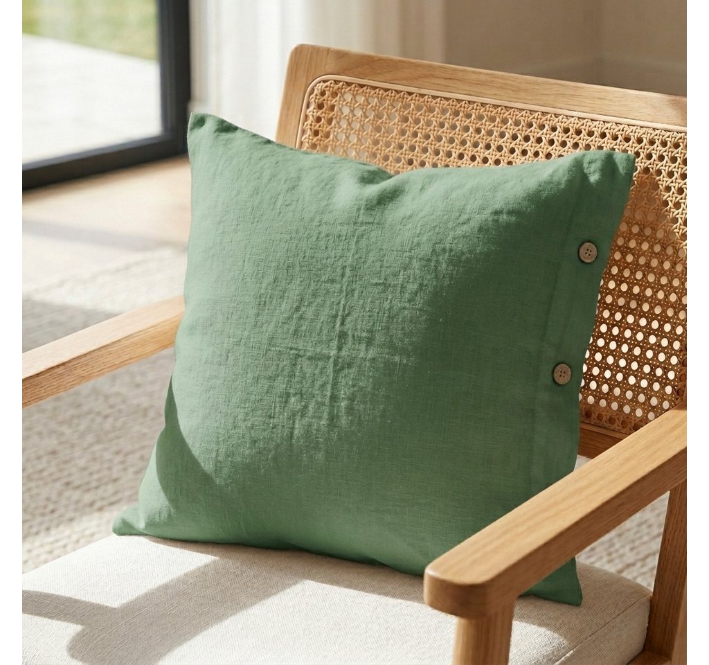 Interior by Hakito Kissenbezug 100% reine Leinen 180g/m² GOTS BIO zertifiziert