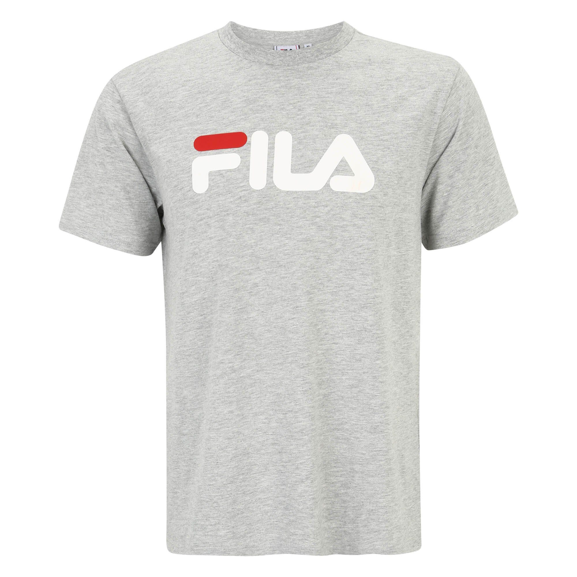 tee, Rundhals, BELLANO Unisex Kurzarm Grau T-Shirt - Fila T-Shirt