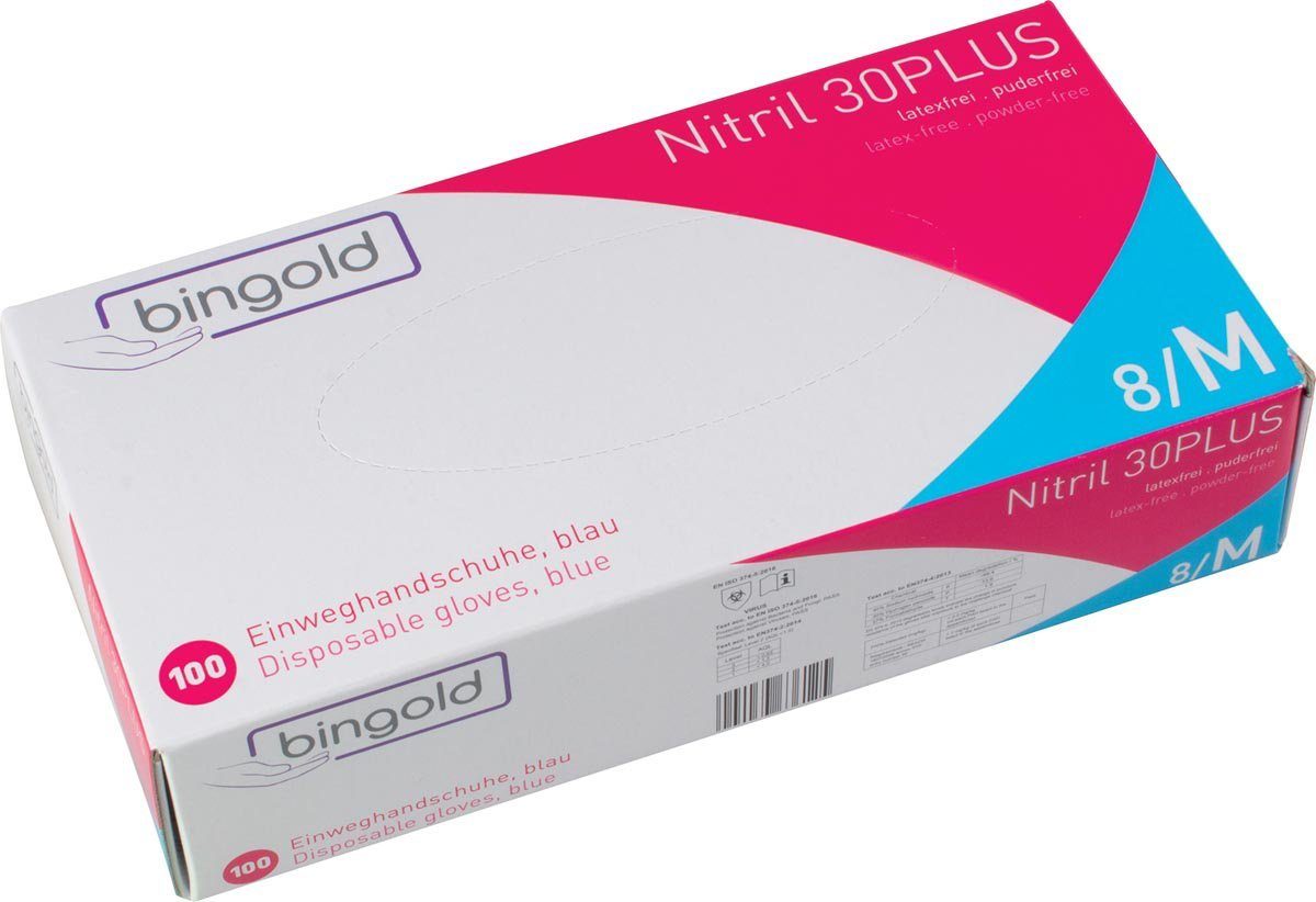 Bingold Einweghandschuhe Bingold Nitril 30Plus - Einweghandschuhe - violett