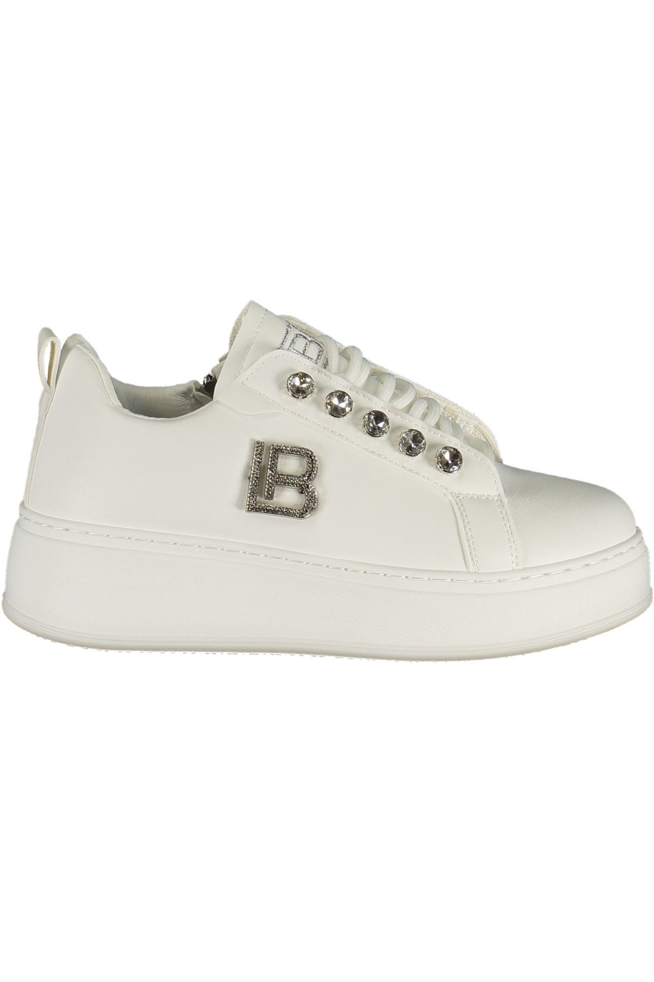 Laura Biagiotti Sneaker Damen-Sportschuh Weiß mit Reißverschluss &