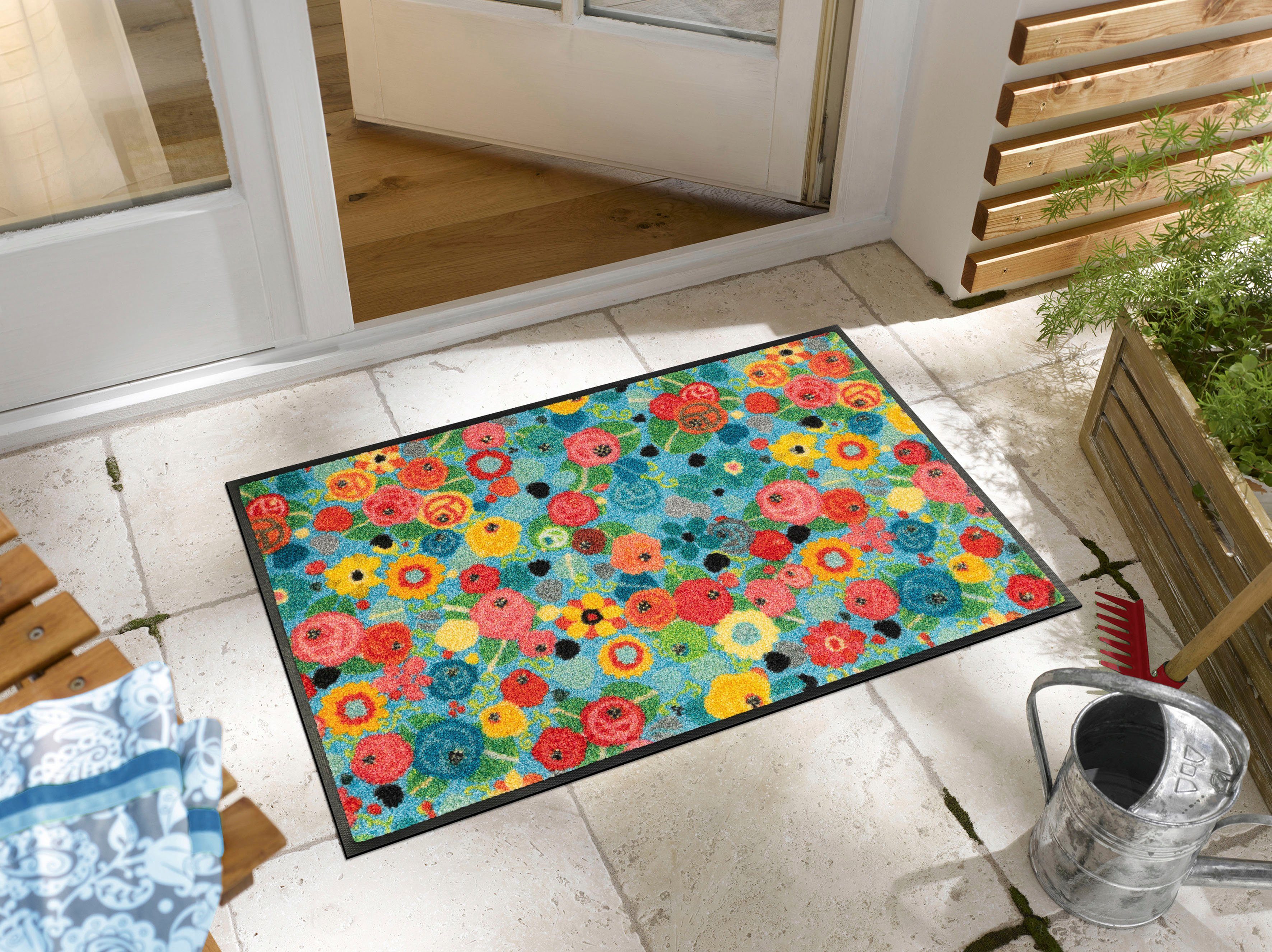 wash+dry by Kleen-Tex Fußmatte Flower Power, günstig online kaufen