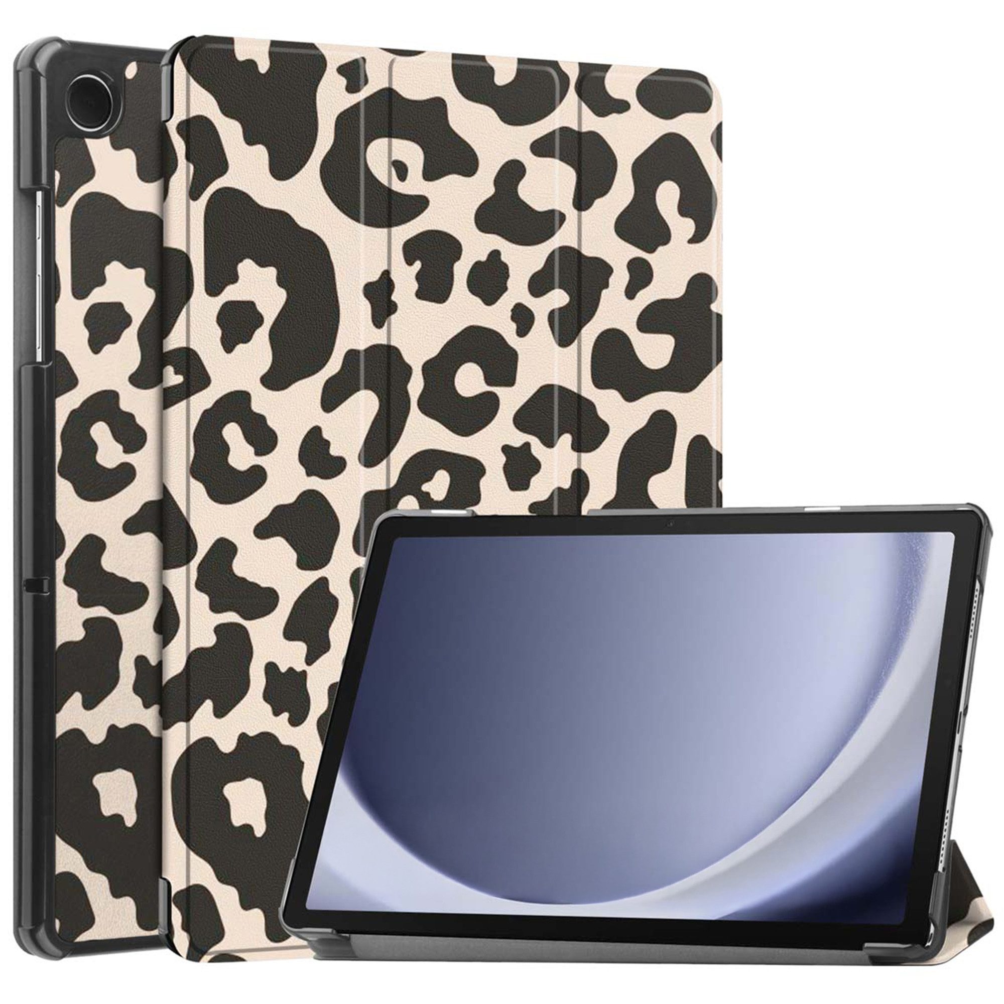 imoshion Tablet-Mappe imoshion Design Trifold Klaphülle Samsung Galaxy Tab A9 Plus - Leopard