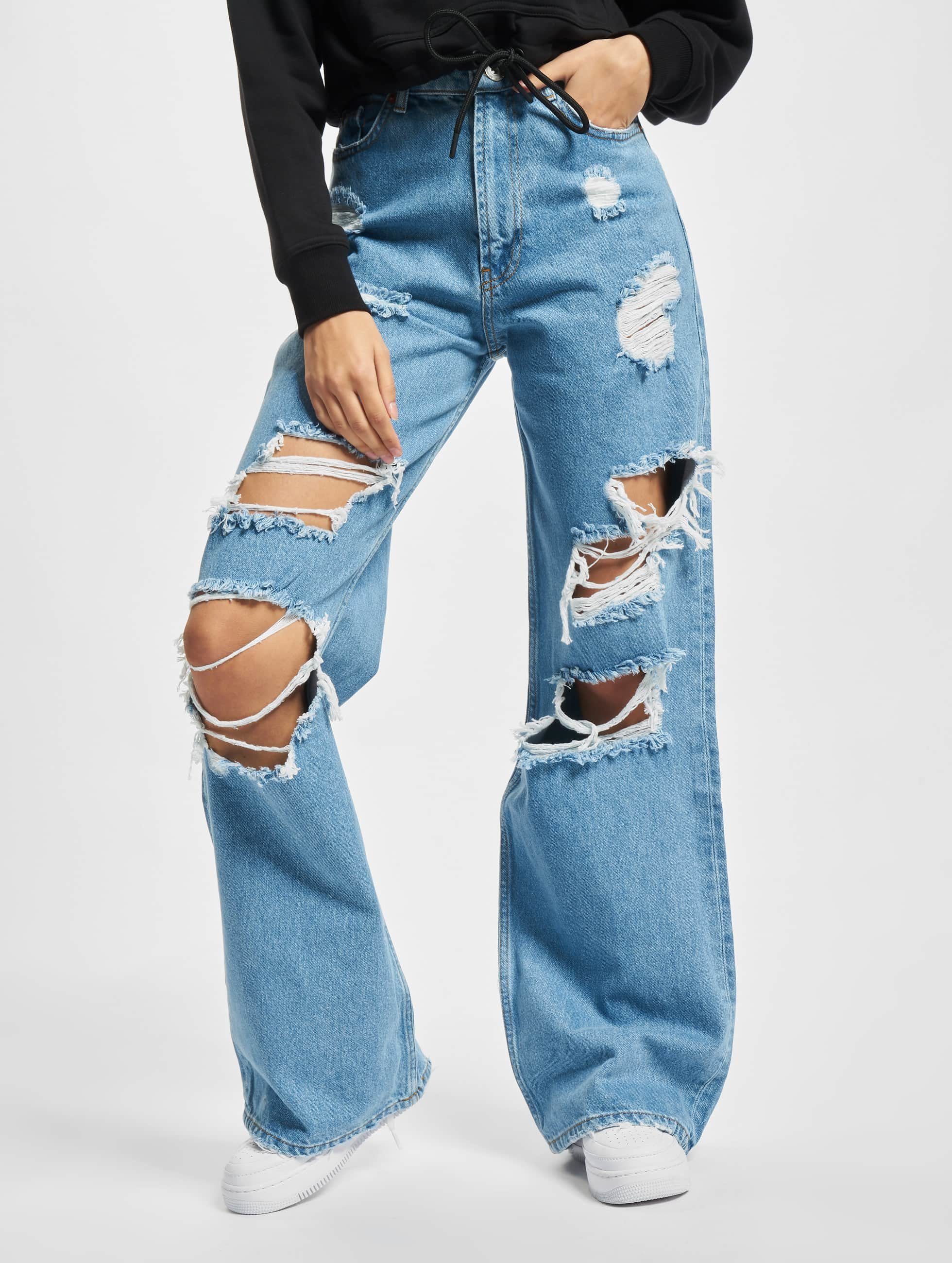 2Y Studios Premium Fit Damen Carla (1-tlg) Bequeme 2Y Loose Jeans Jeans