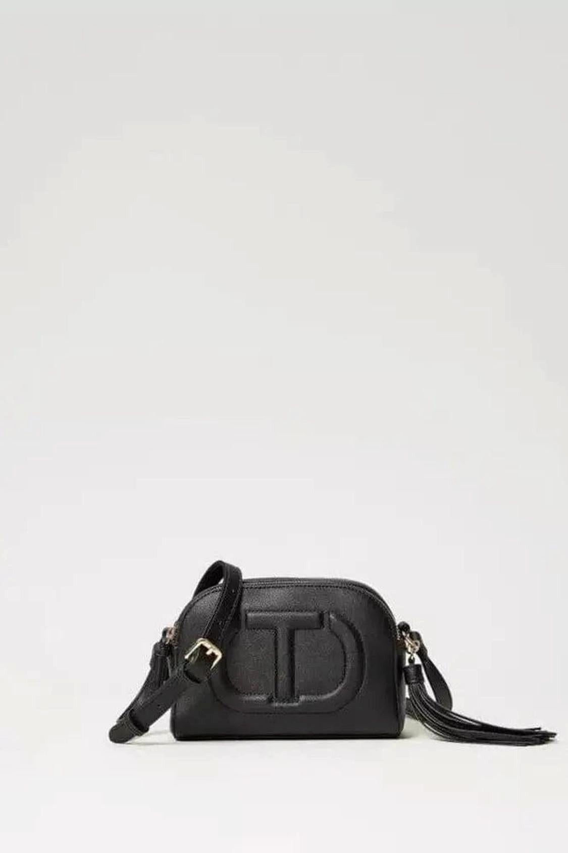 TWINSET Shopper Kleine Umhängetasche aus Kalbsnappalederimitat