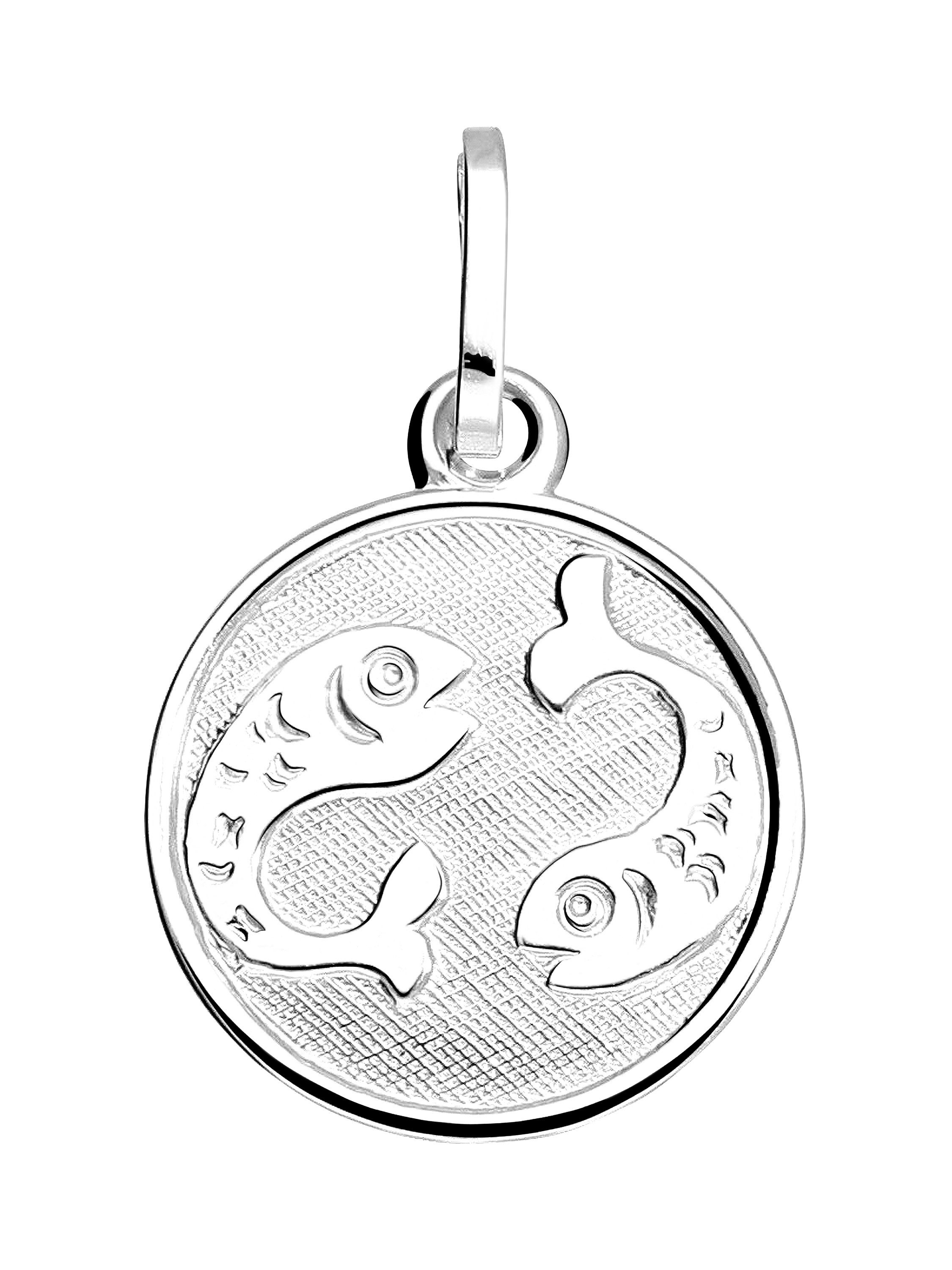 Sternzeichenanhänger Damen & Kinder FISCHE Silber 925
