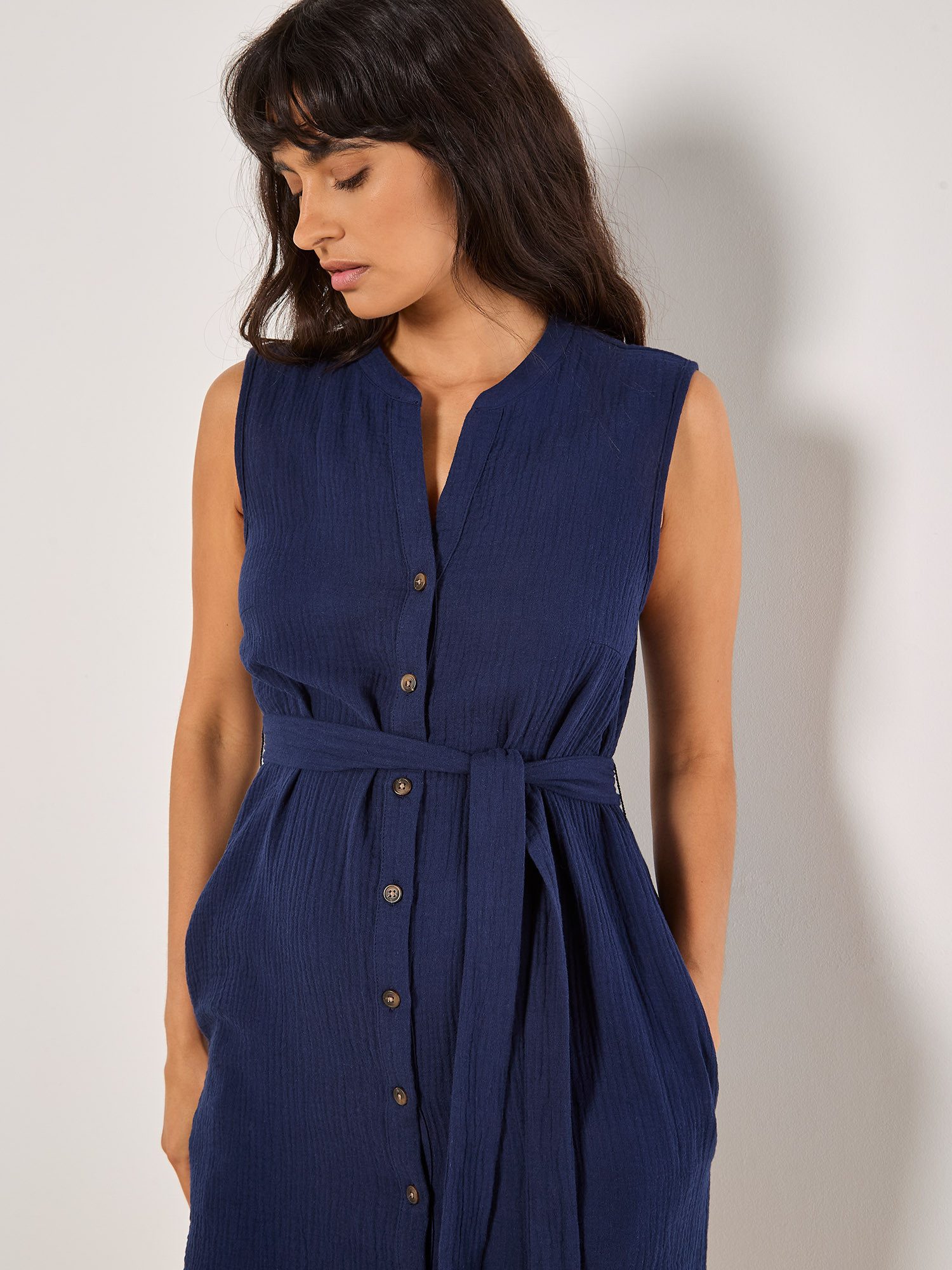 Apricot Minikleid Tetra Durchknöpfbares Kleid, (2-tlg., günstig online kaufen