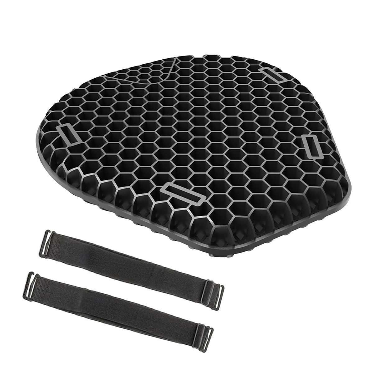 Tourtecs Sitzbank Motorrad Sitzkissen Gel TPE / Gelkissen M AC2 schwarz