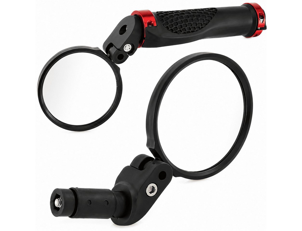 MidGard Fahrradspiegel Fahrradrückspiegel, Einschraubspiegel für Fahrrad-Lenkerenden 1 Stück (1-St)