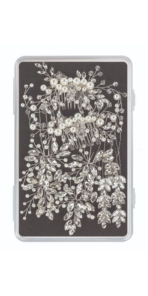Sibel Haarklammer Sibel Festive Pins Zilver 13st