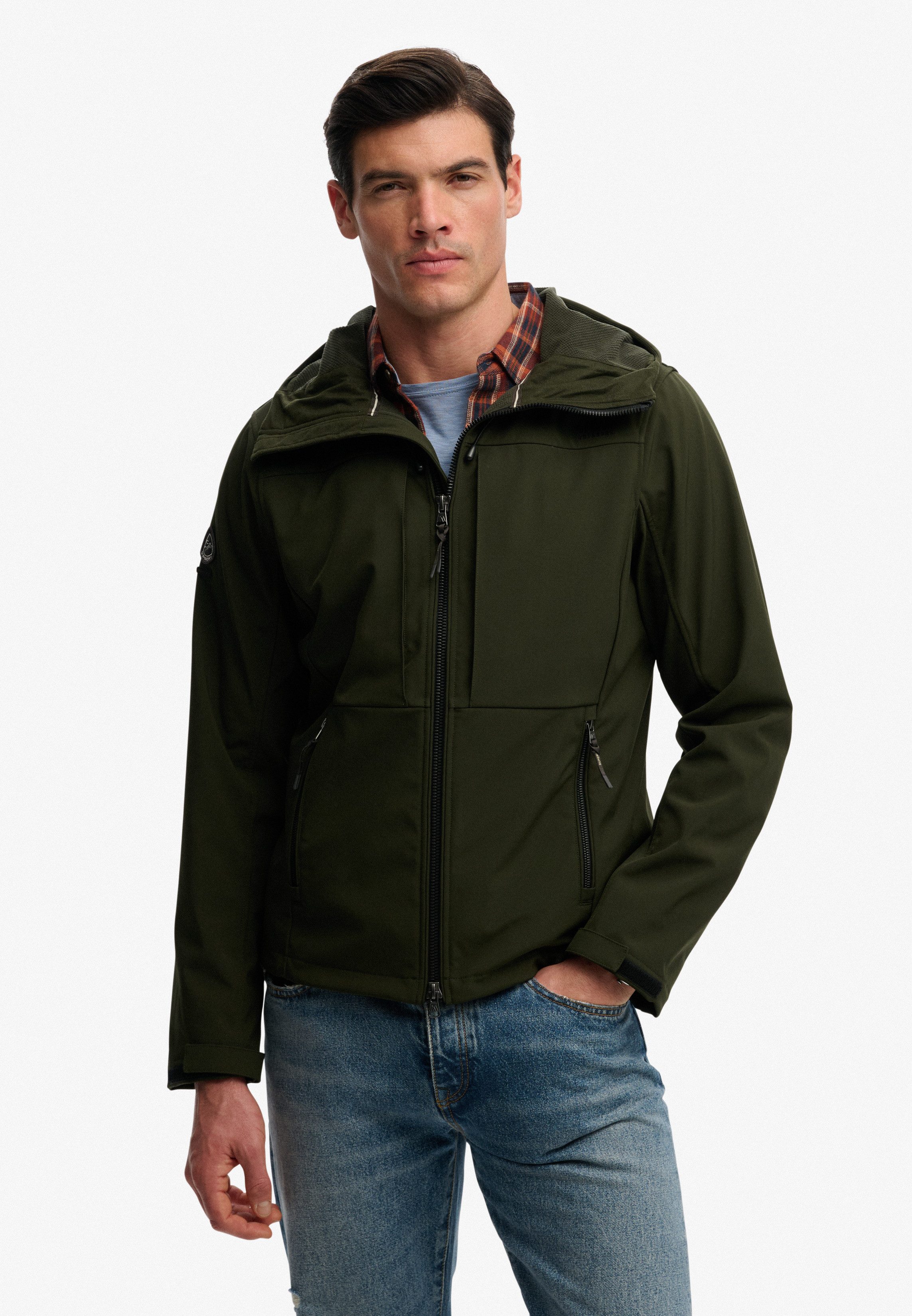 Superdry Outdoorjacke HOODED SOFTSHELL TREKKER JKT