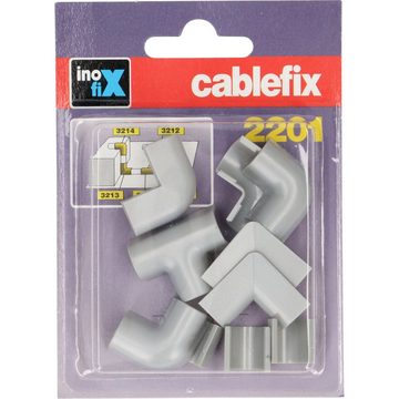 cablefix Kabelkanal cablefix 160707 Verbindungselement Verbindungsstück 1 Set Grau