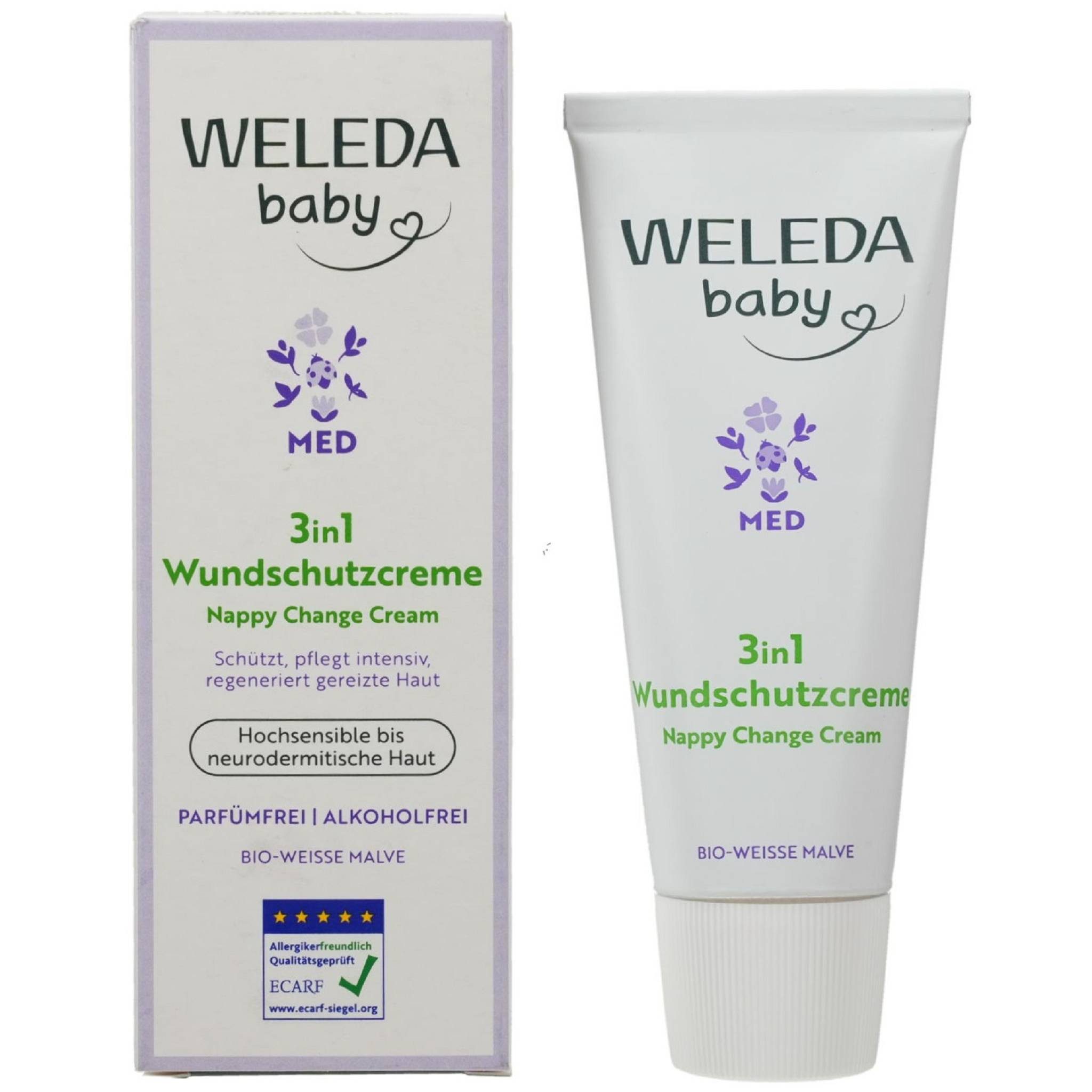 WELEDA Körpercreme WELEDA 3in1 Wundschutzcreme weiße Malve 50ml PZN 19647684