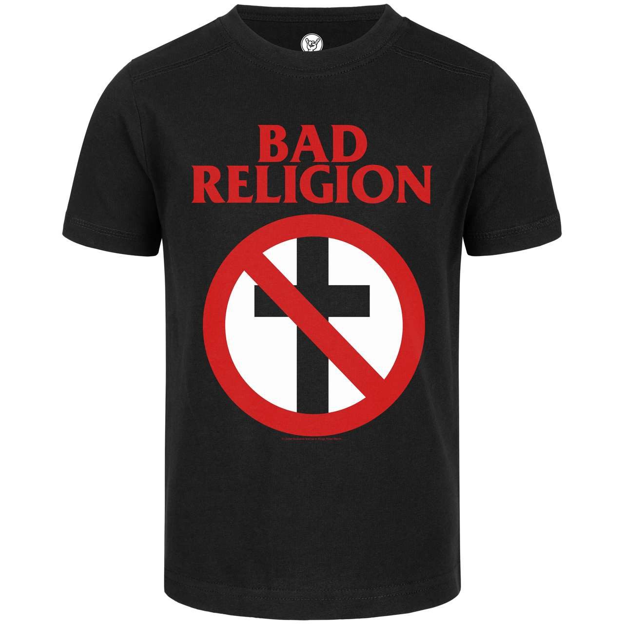 Metal Kids T-Shirt mit Bad Religion (Cross Buster) Aufdruck für Kinder (2–14 J)