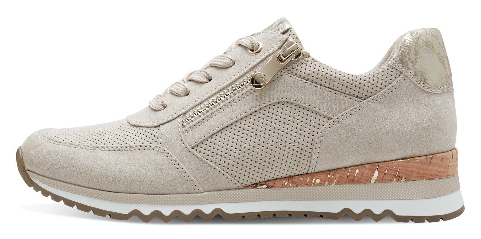 MARCO TOZZI Keilsneaker, Freizeitschuh, Halbschuh, Schnürschuh in veganer V günstig online kaufen