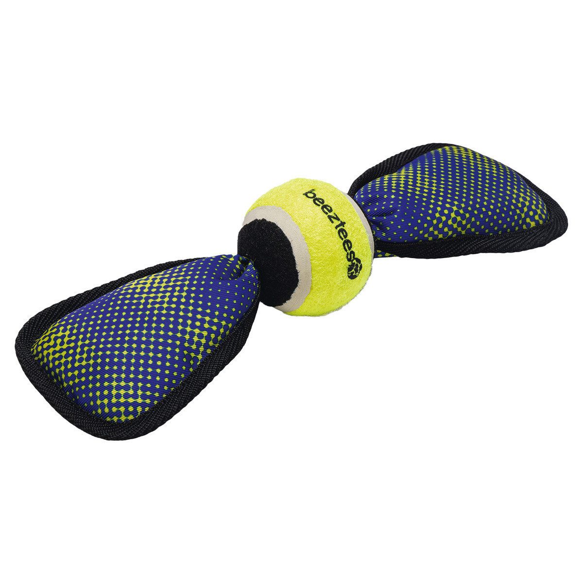 Tierball Hundespielzeug Fetch Flügel Tennisball blau/gelb