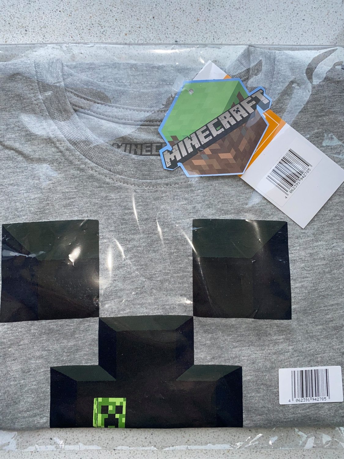 Minecraft Print-Shirt 2x Minecraft Kinder T-Shirts JUngen + Mädchen Gr.128 - 6 7 8 9 Jahre