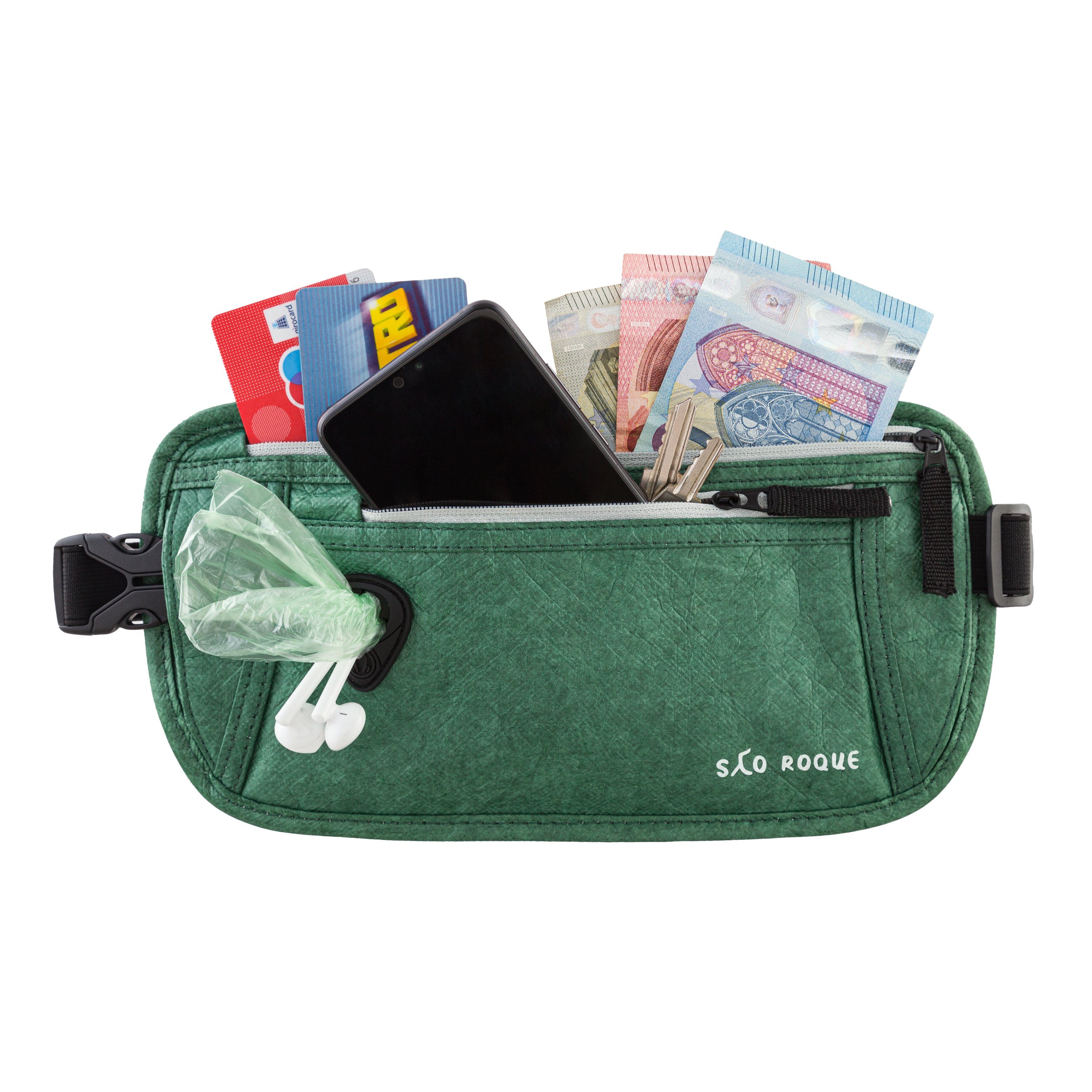 Bauchtasche Flache Damen Herren Bauchtasche, Diebstahlsicher RFID Schutz