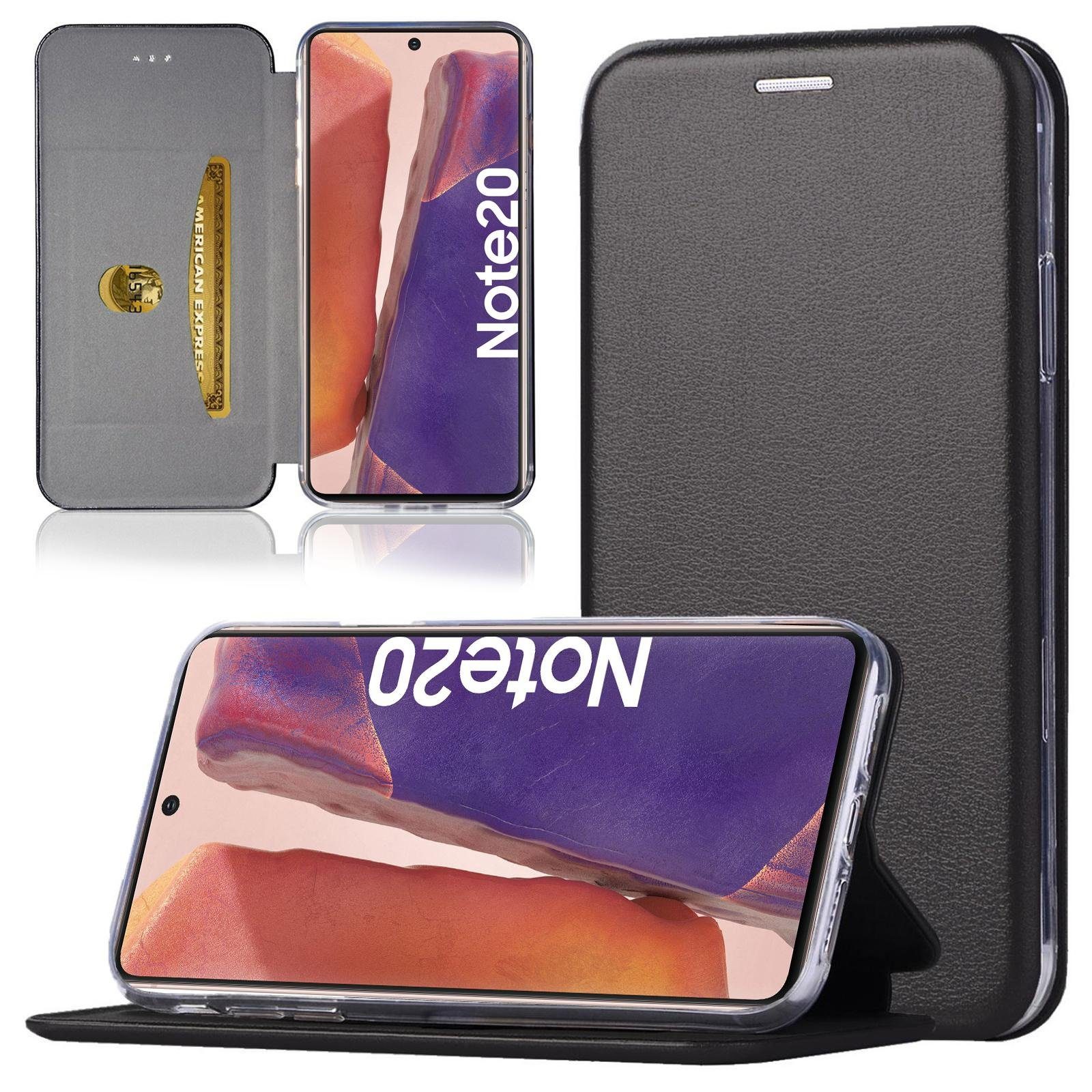 Numerva Handyhülle Handy Tasche Book Case für Samsung Galaxy Note 20 / Note 20 Ultra, Klapphülle Flip Cover Hardcover Schutz Hülle Etui