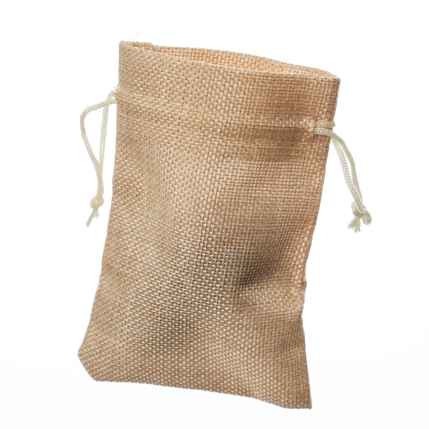 MARELIDA Aufbewahrungstasche Jutebeutel Geschenkverpackung Jutesäckchen zum Befüllen DIY 14x10cm (1-tlg)