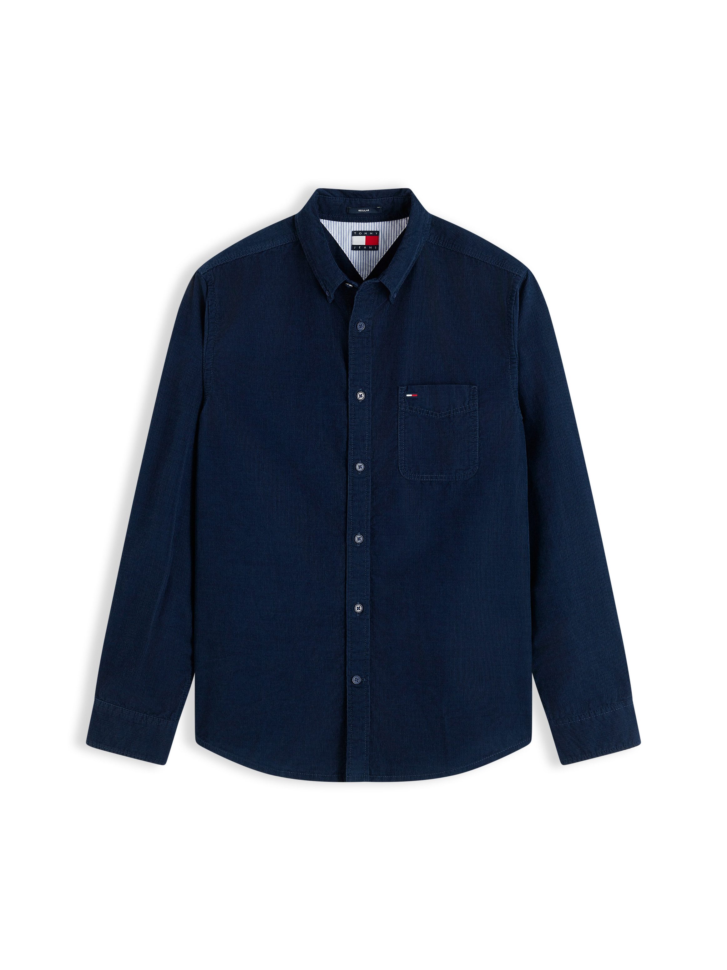 Tommy Jeans Langarmhemd REGULAR BABY CORDUROY SHIRT Regular fit mit Brusttasche – Bild 5 von 5
