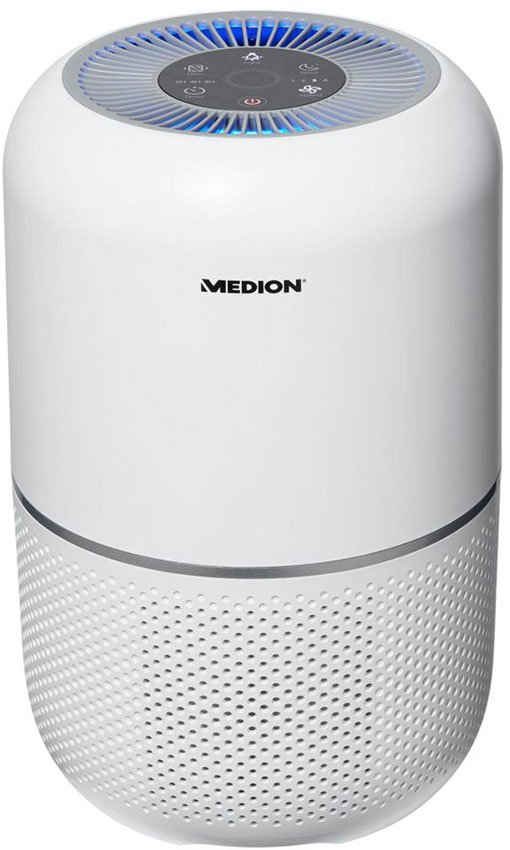 Medion® Luftreiniger MD 19778, für 34 m² Räume, Touch Bedienfeld, HEPA-Filter, Luftqualitätsanzeige