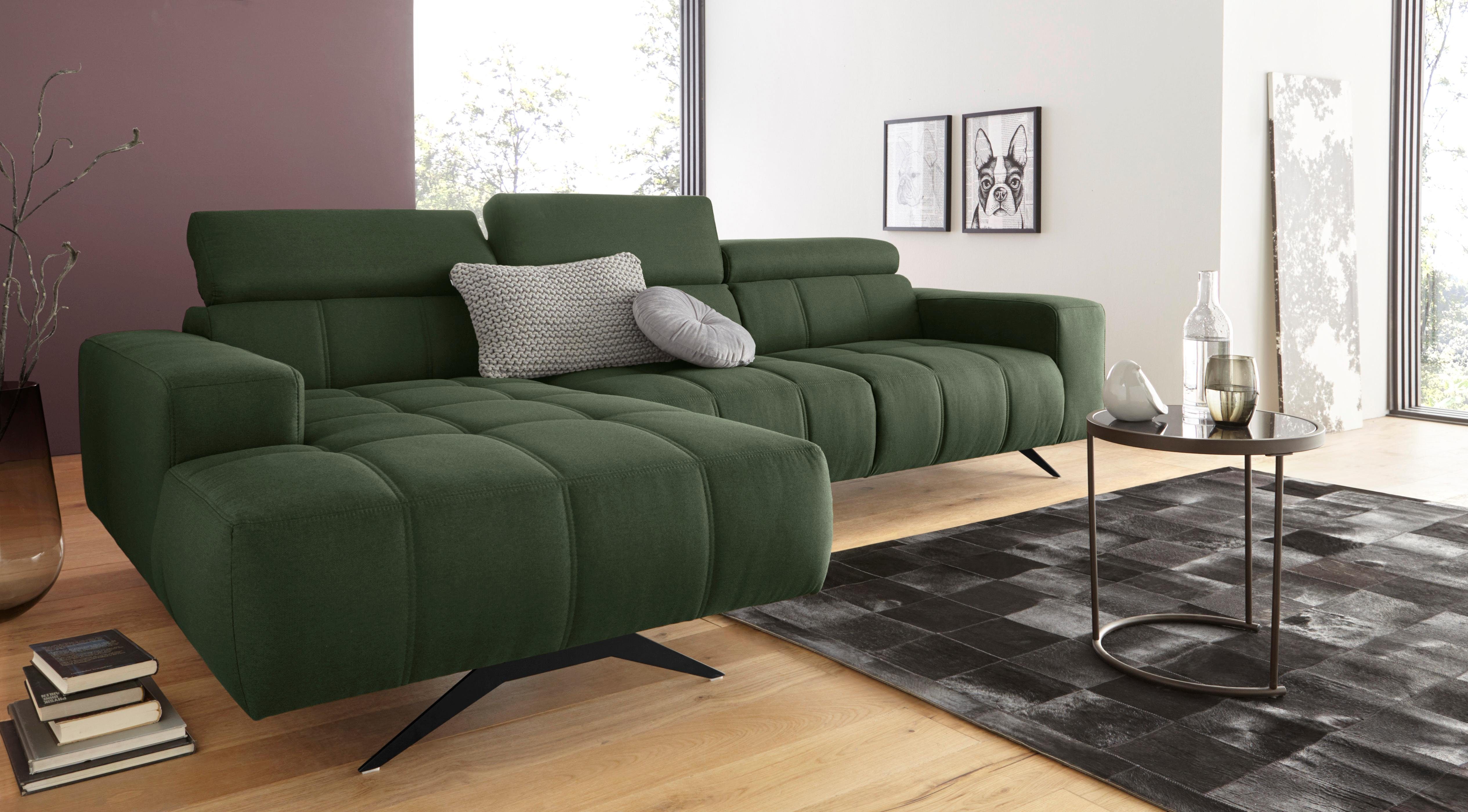 DOMO collection Ecksofa "Trento L-Form, mit Kufenfuß oder Einzelfuß", wahlw günstig online kaufen