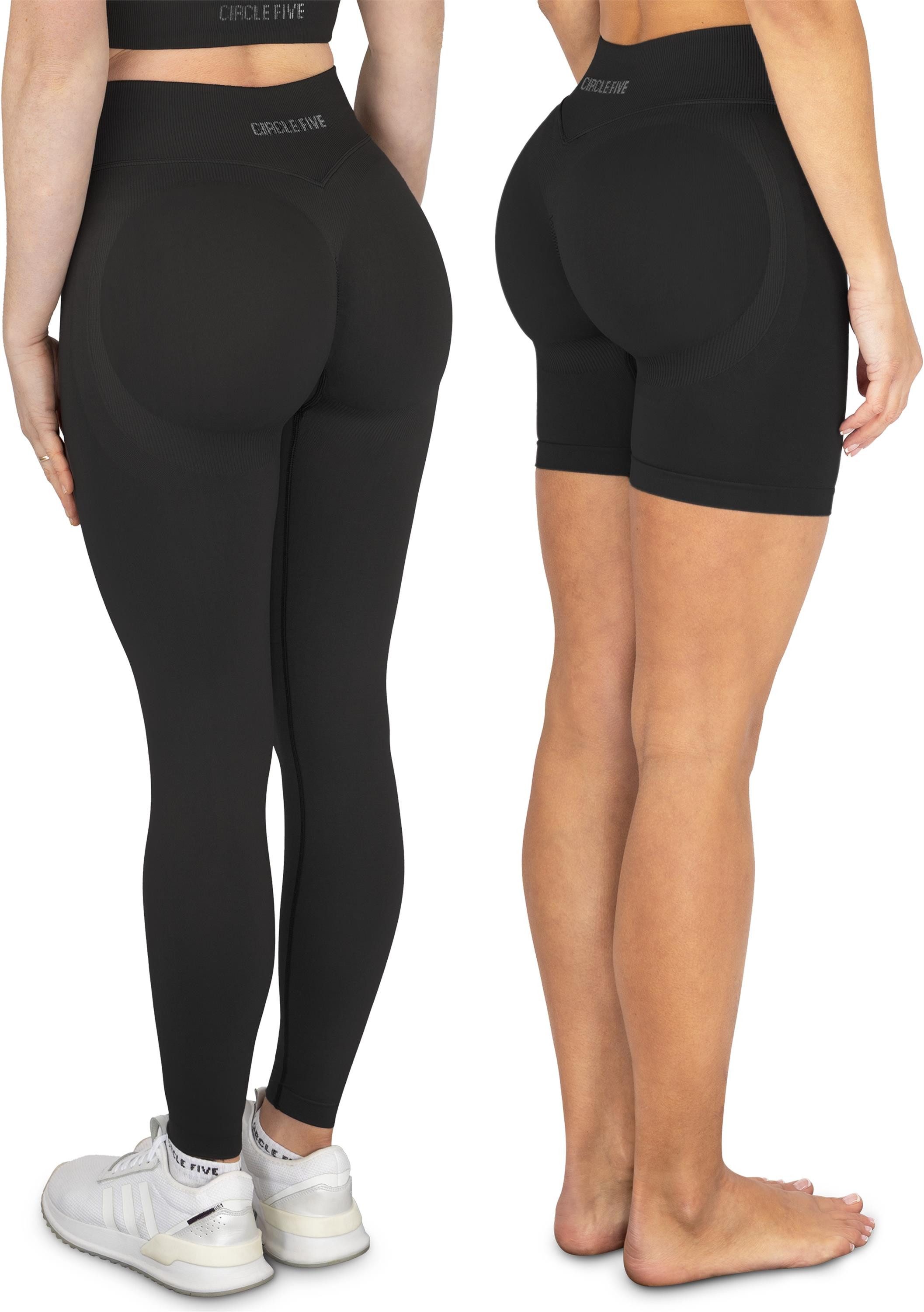 Circle Five Sportanzug, Blickdichte Leggings und Shorts im Set.