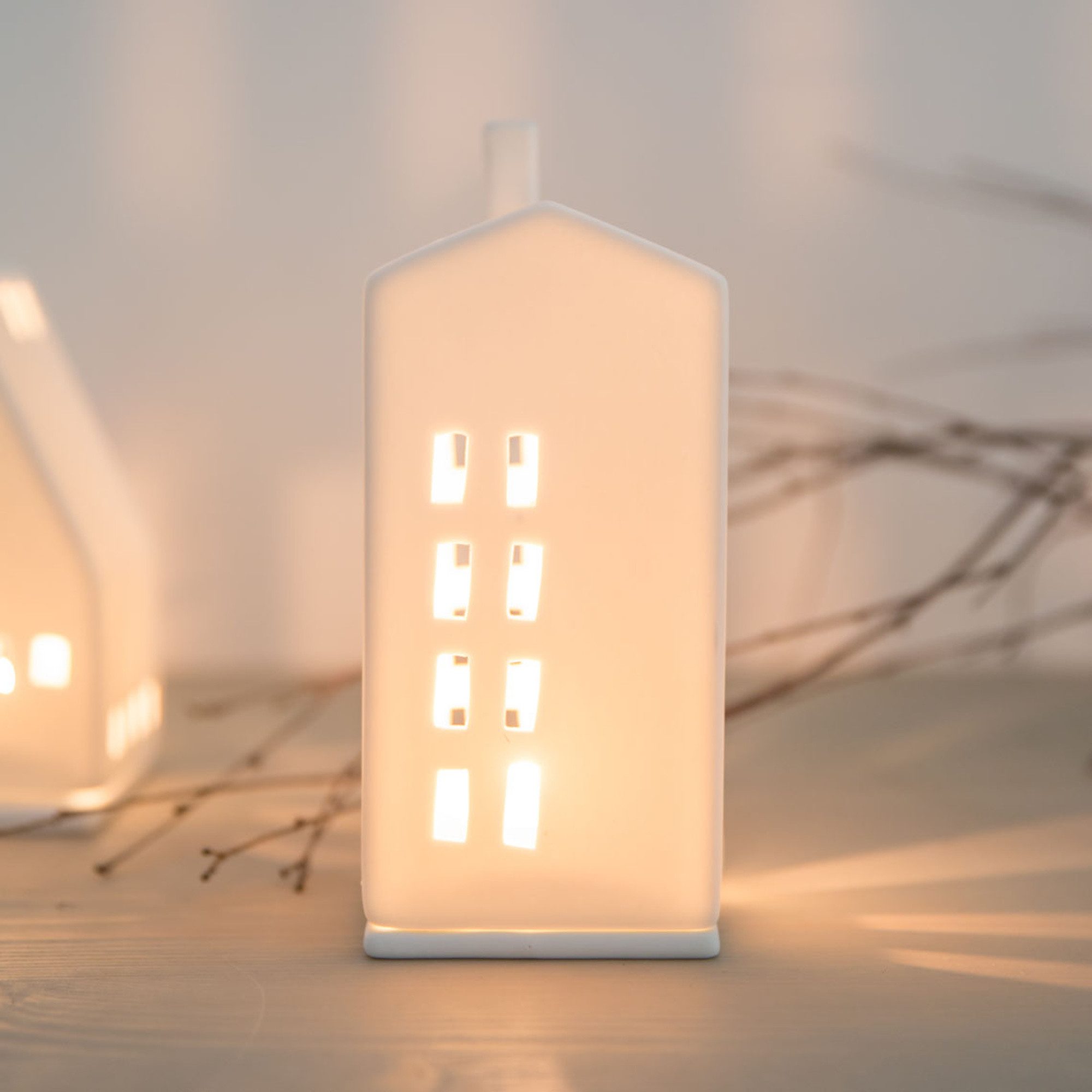 Räder Teelichthalter räder Mittel, Kleine Fenster Kerzenständer Teelicht weiß