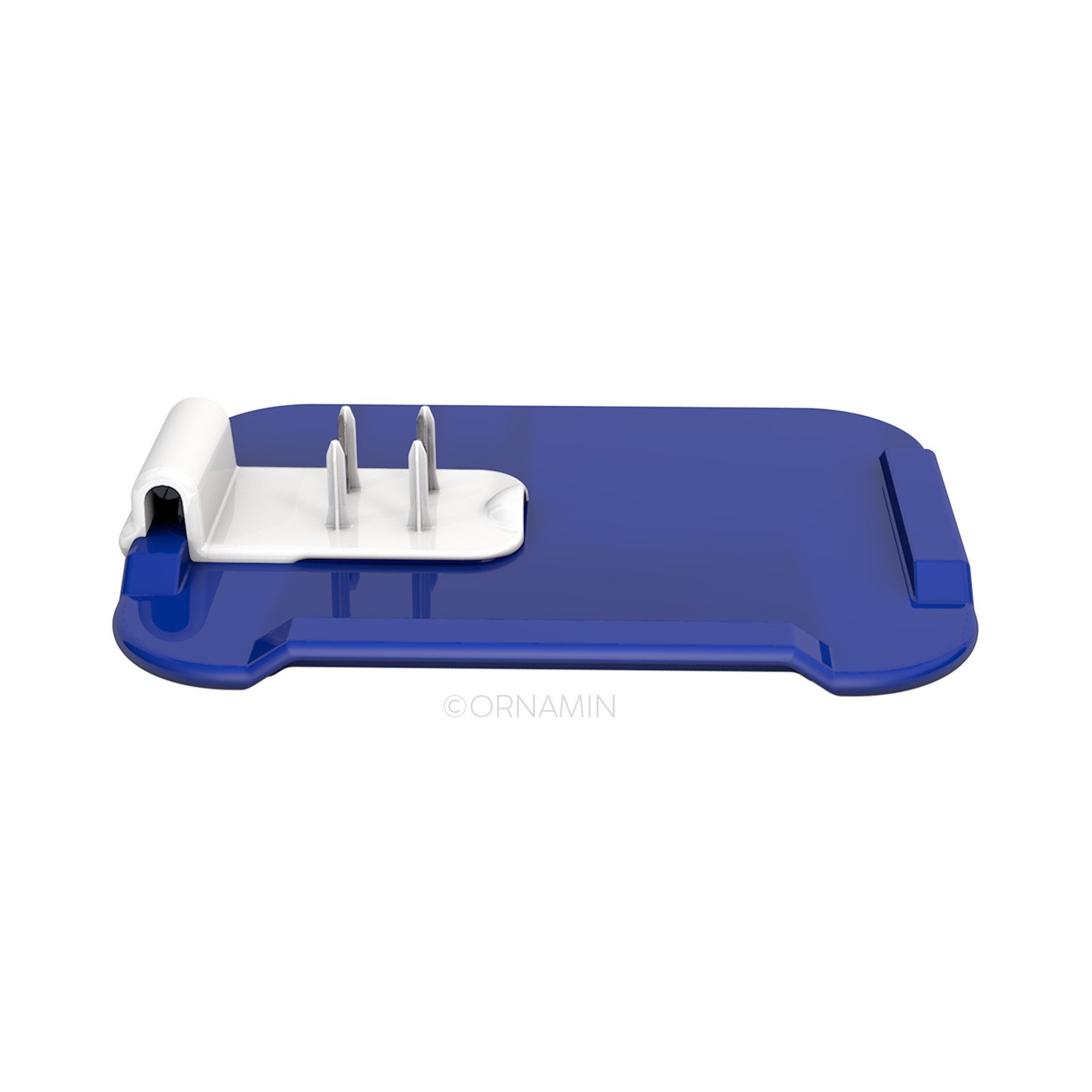Ornamin Frühstücksbrett ORNAMIN Kleines Essbrettchen mit Zubereitungshilfe, Qualitätskunststoff, (Set, 2-St., 1x Essbrettchen I 1x Zubereitungshilfe), Esshilfe l Anti-Rutsch I bruchstabil I Made in Germany