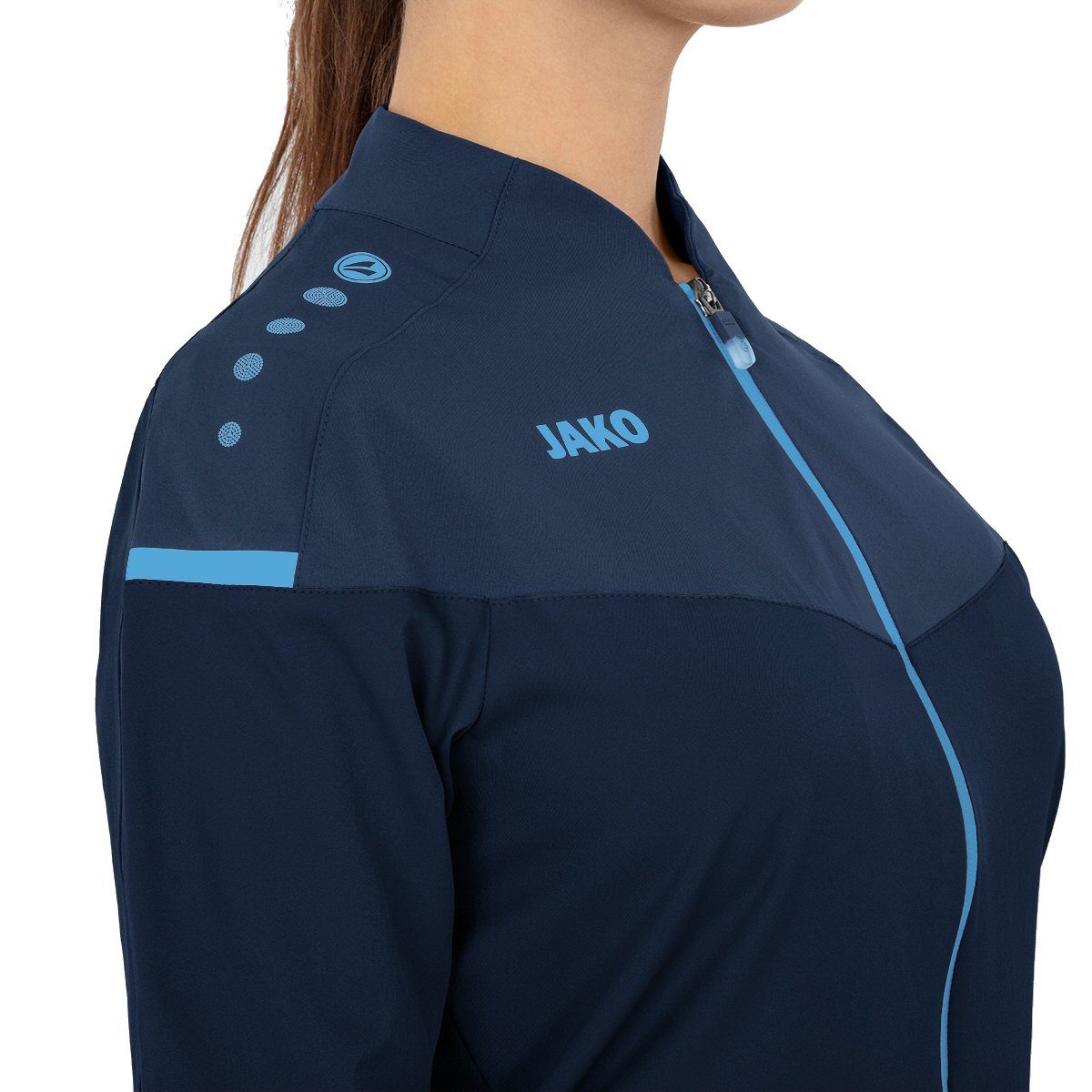 Jako Trainingsjacke Champ 2.0 (Präsentation) marineblau/hellblau Damen