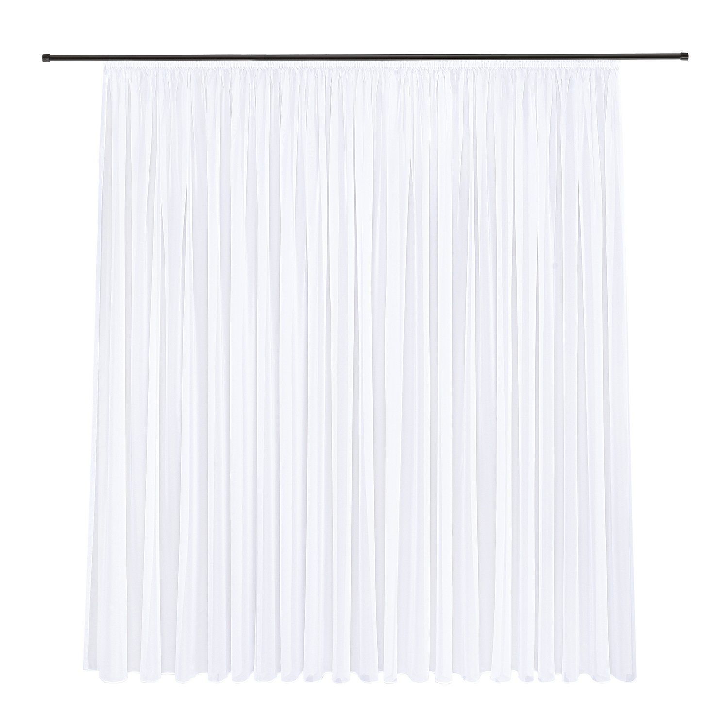 Gerster Gardine Bianca (1 St), Kräuselband, transparent, Voile, Fertigstore Voile recyclet "Bianca"