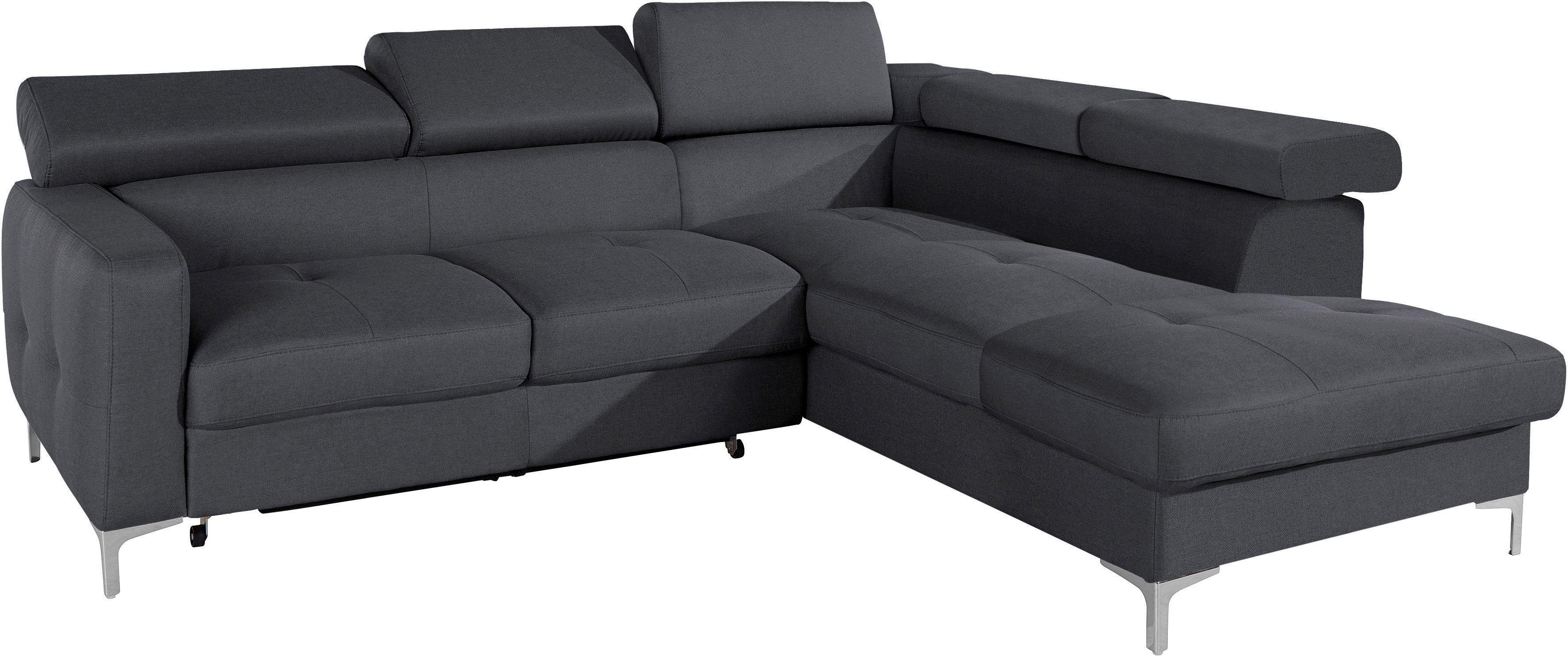 COTTA Ecksofa Sammy L-Form, mit Kopfteilverstellung, günstig online kaufen