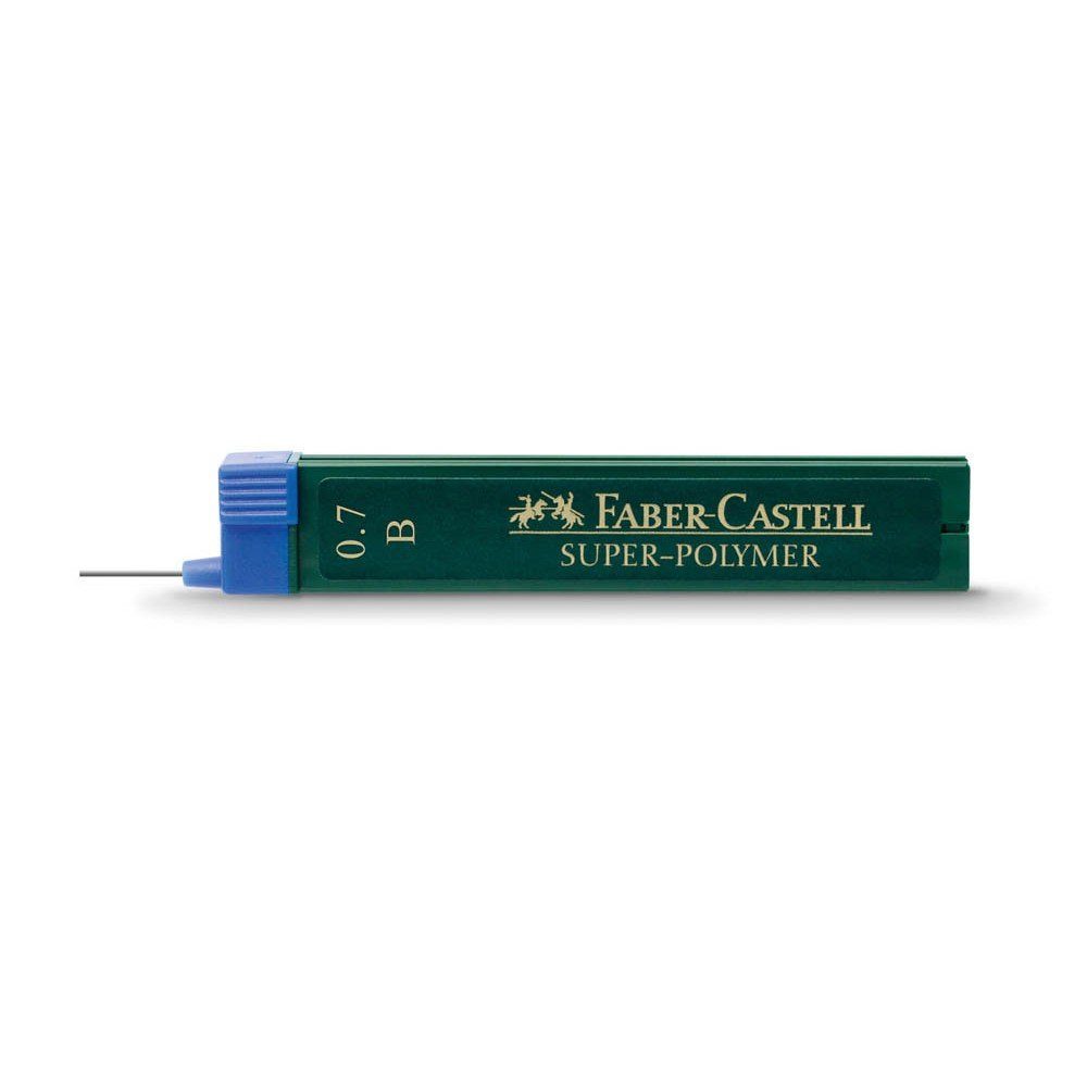Faber-Castell 12 FABER-CASTELL SUPER-POLYMER Bleistiftminen HB 0,7 mm Tintenpatrone