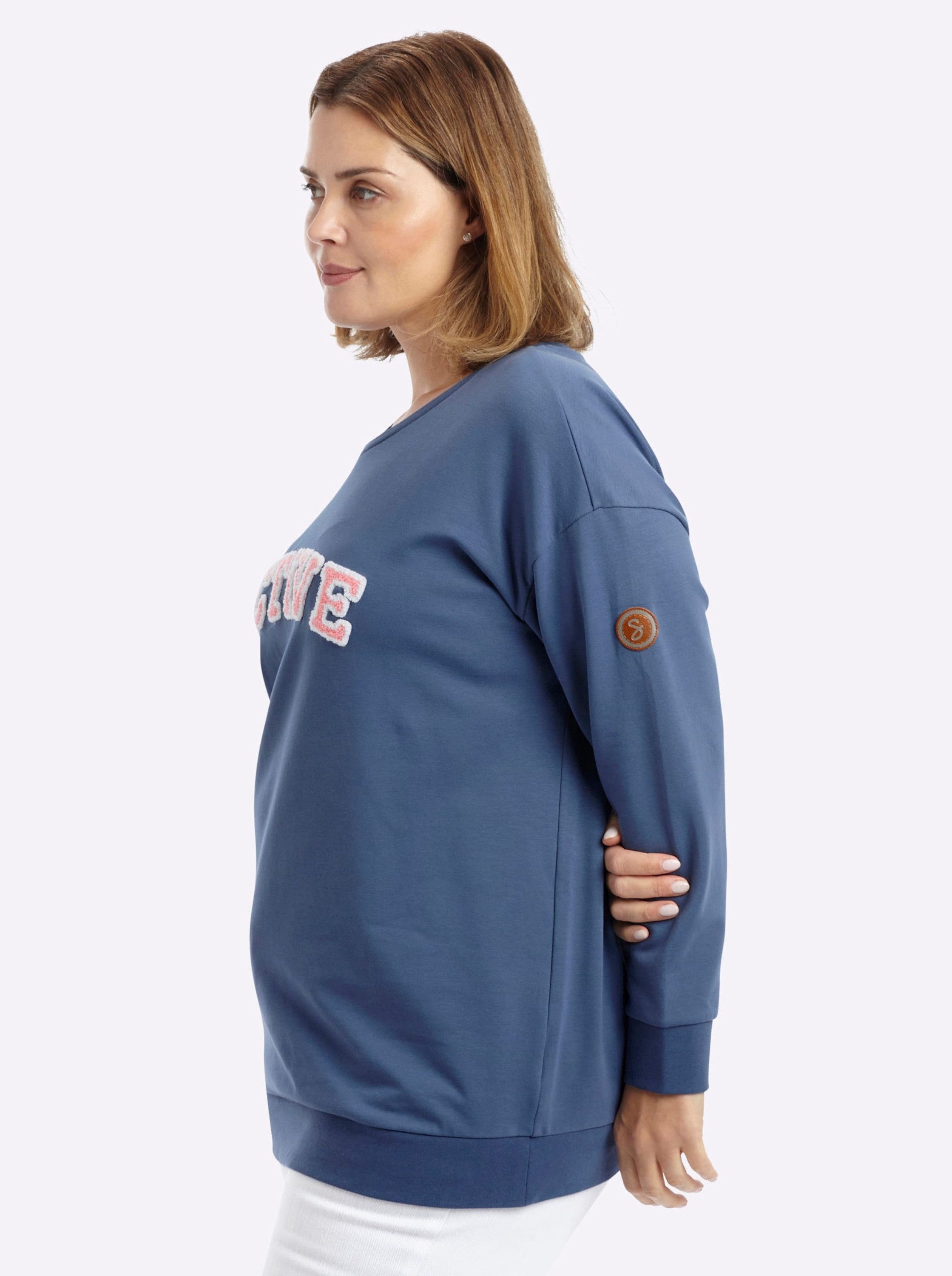 Sheego Sweater Sweatshirt Langarm