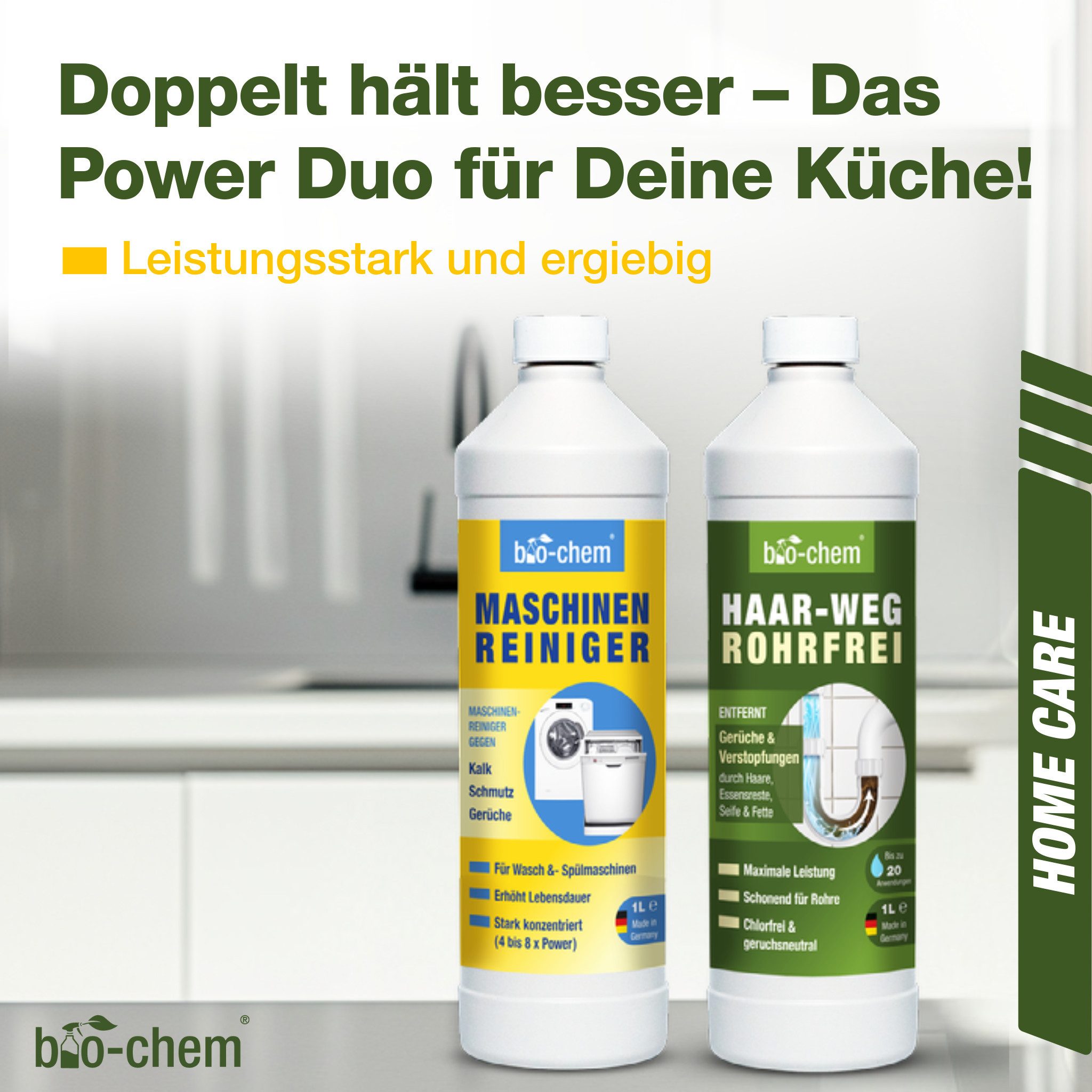 bio-chem Spülmaschinen DUO – Maschinen- & Abflussreiniger – bio-chem Spülmaschinenreiniger (Spülmaschinen DUO)