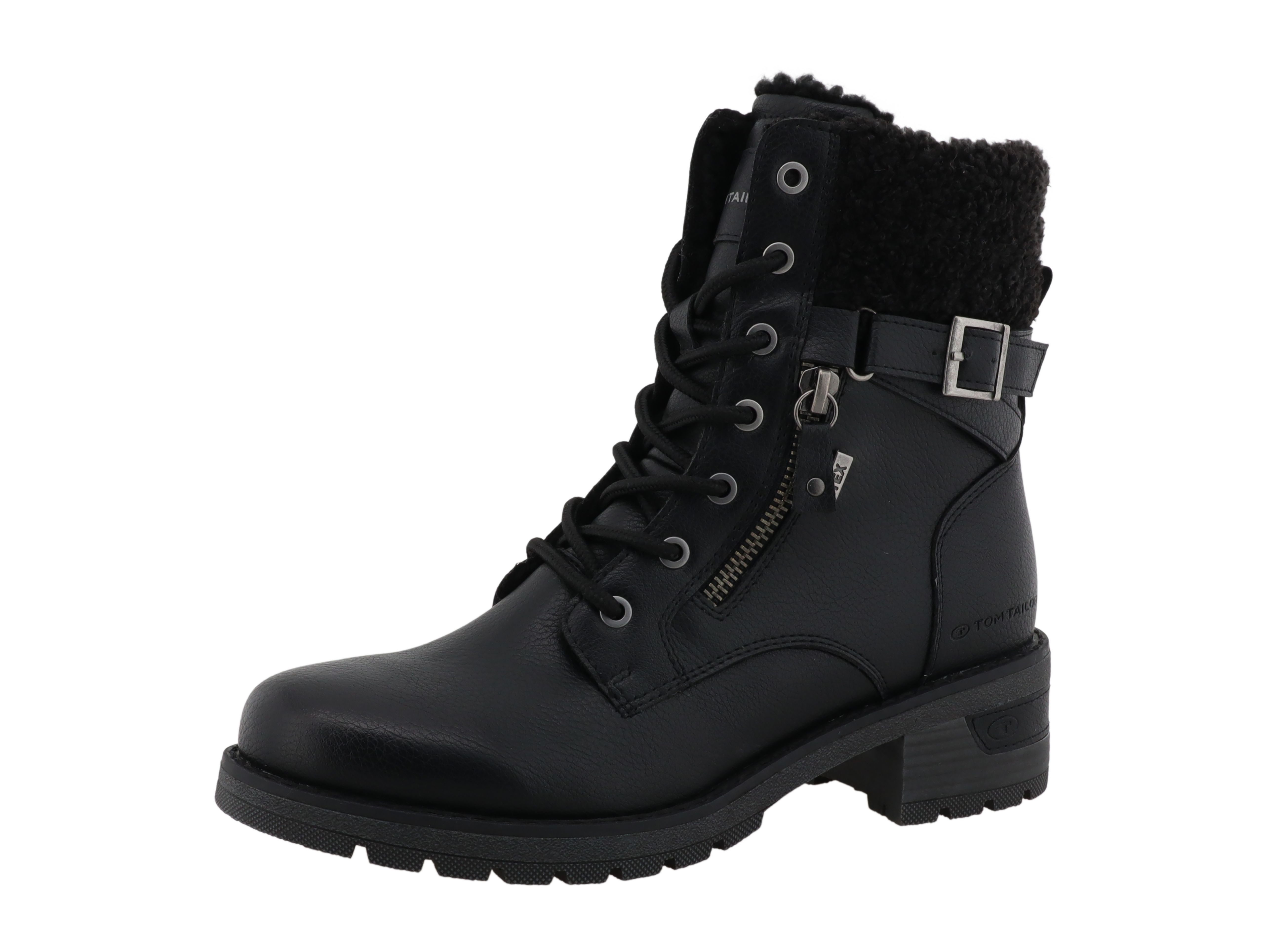 TOM TAILOR Winterstiefelette Stiefelette, Winterboots mit Blockabsatz
